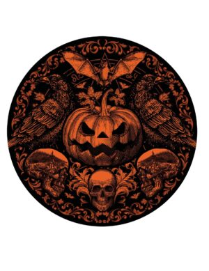 6 Halloween Teller Kürbismotif 23 cm
