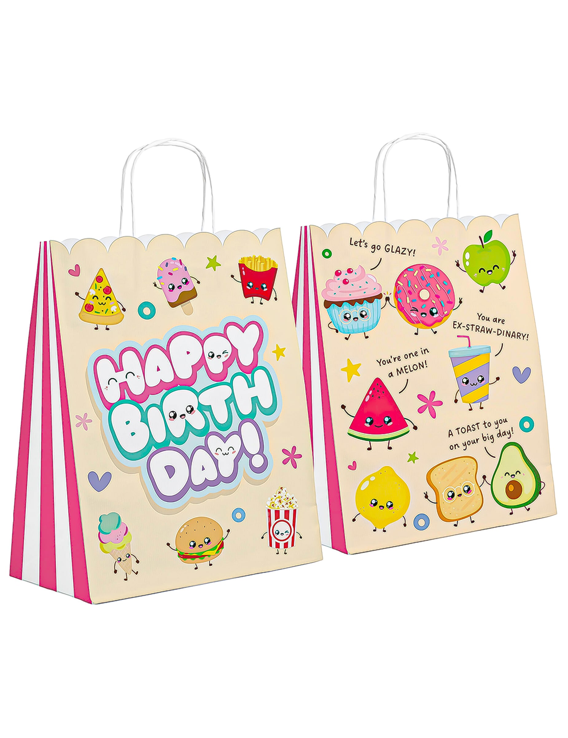 6 Kawaï Party Geschenktüten aus Papier