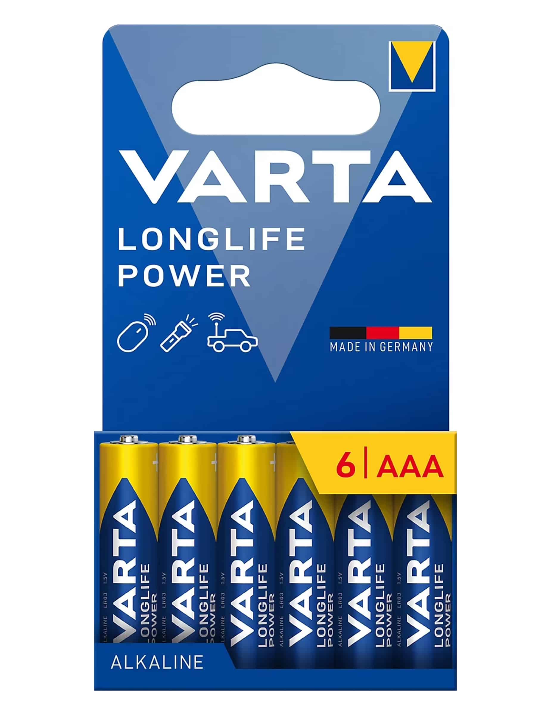6 LR03/AAA Batterien