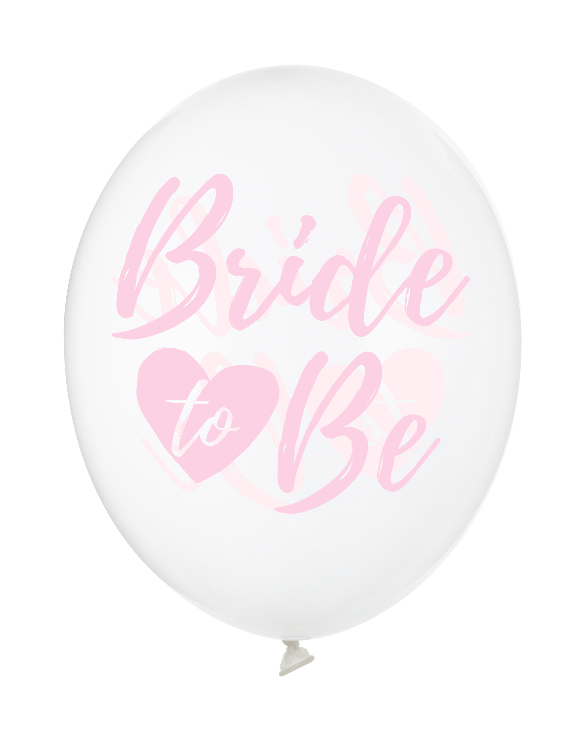 6 Latexballons Bride to be Rosa 30 cm