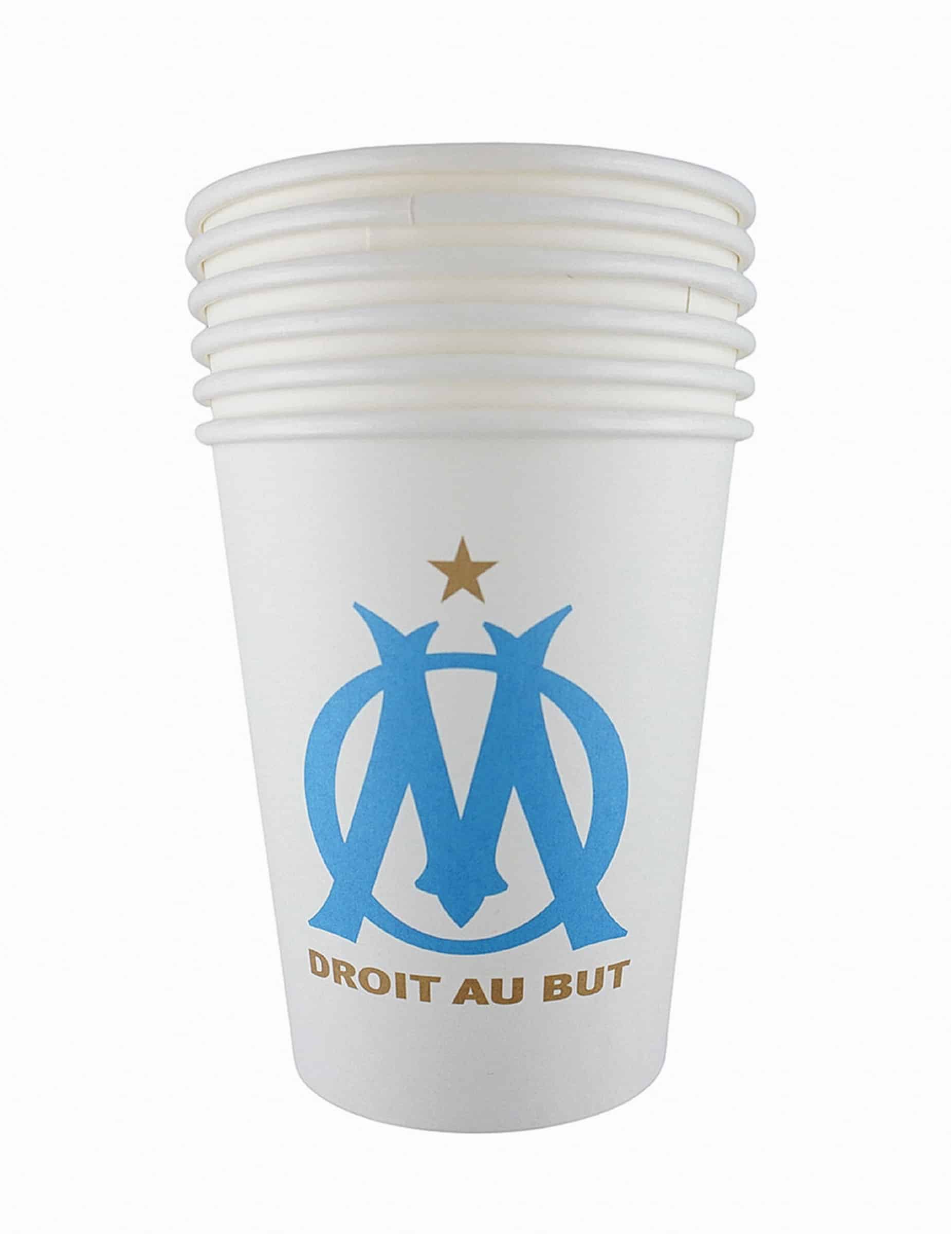 6 Olympique de Marseille Becher 25 cl