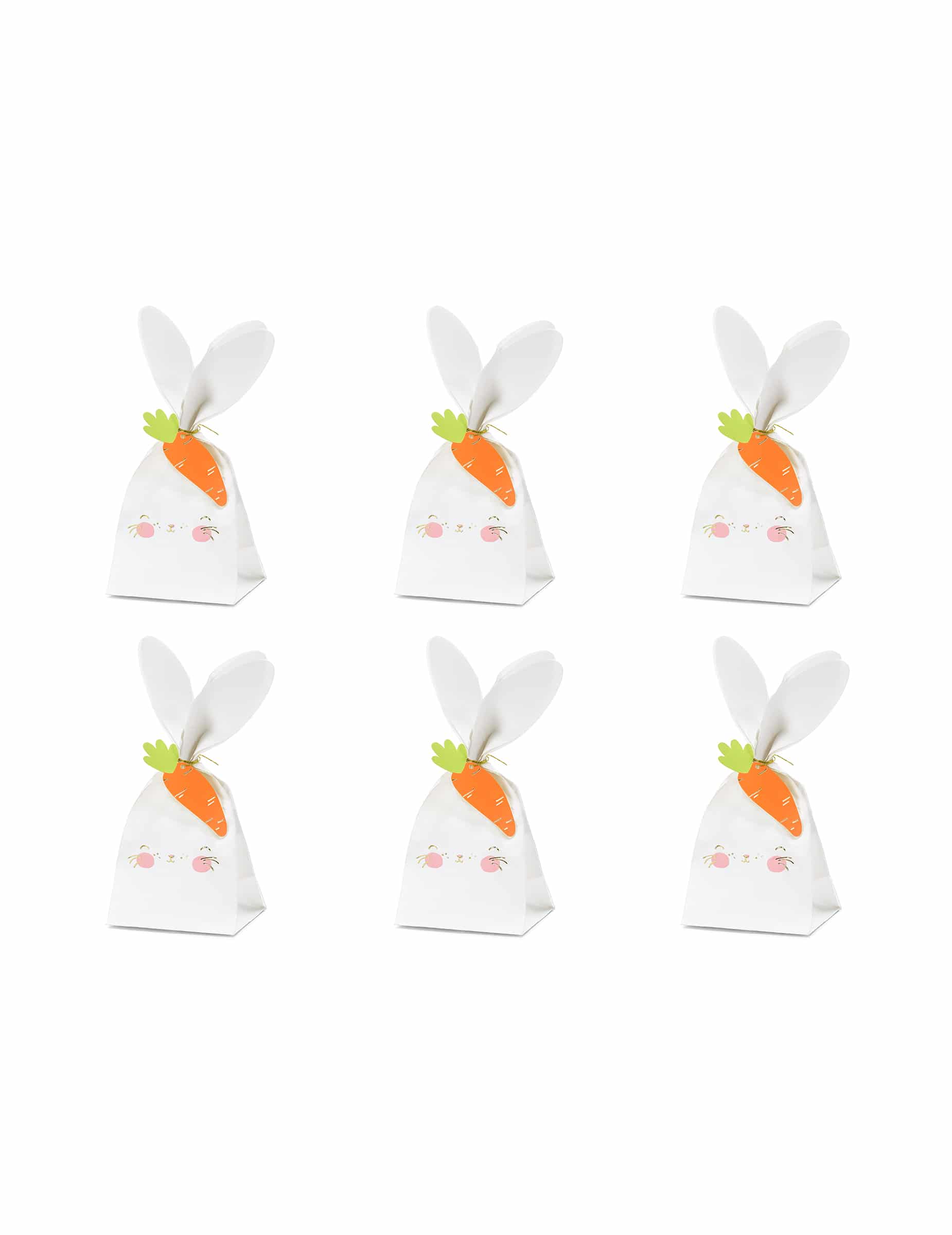 6 Osterhasen-Papiertüten für Süßigkeiten 7