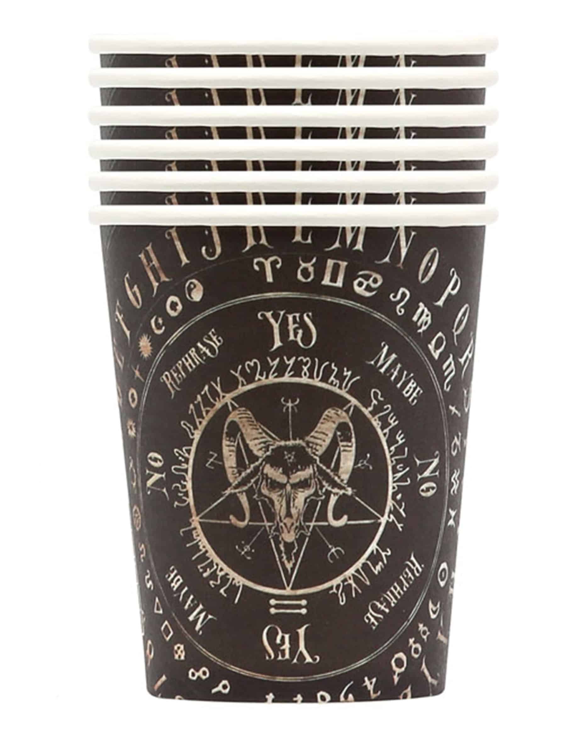 6 Ouija Pappbecher