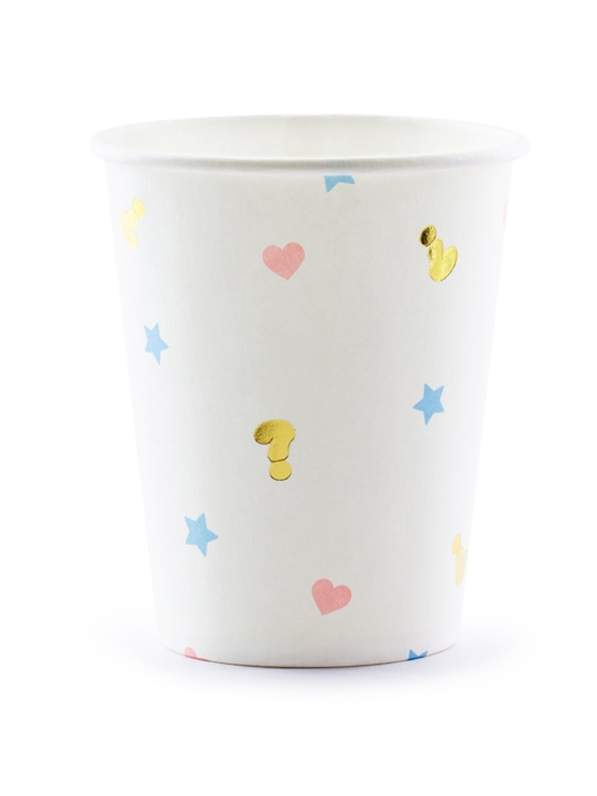 6 Pappbecher Boy or Girl Weiß 200 ml