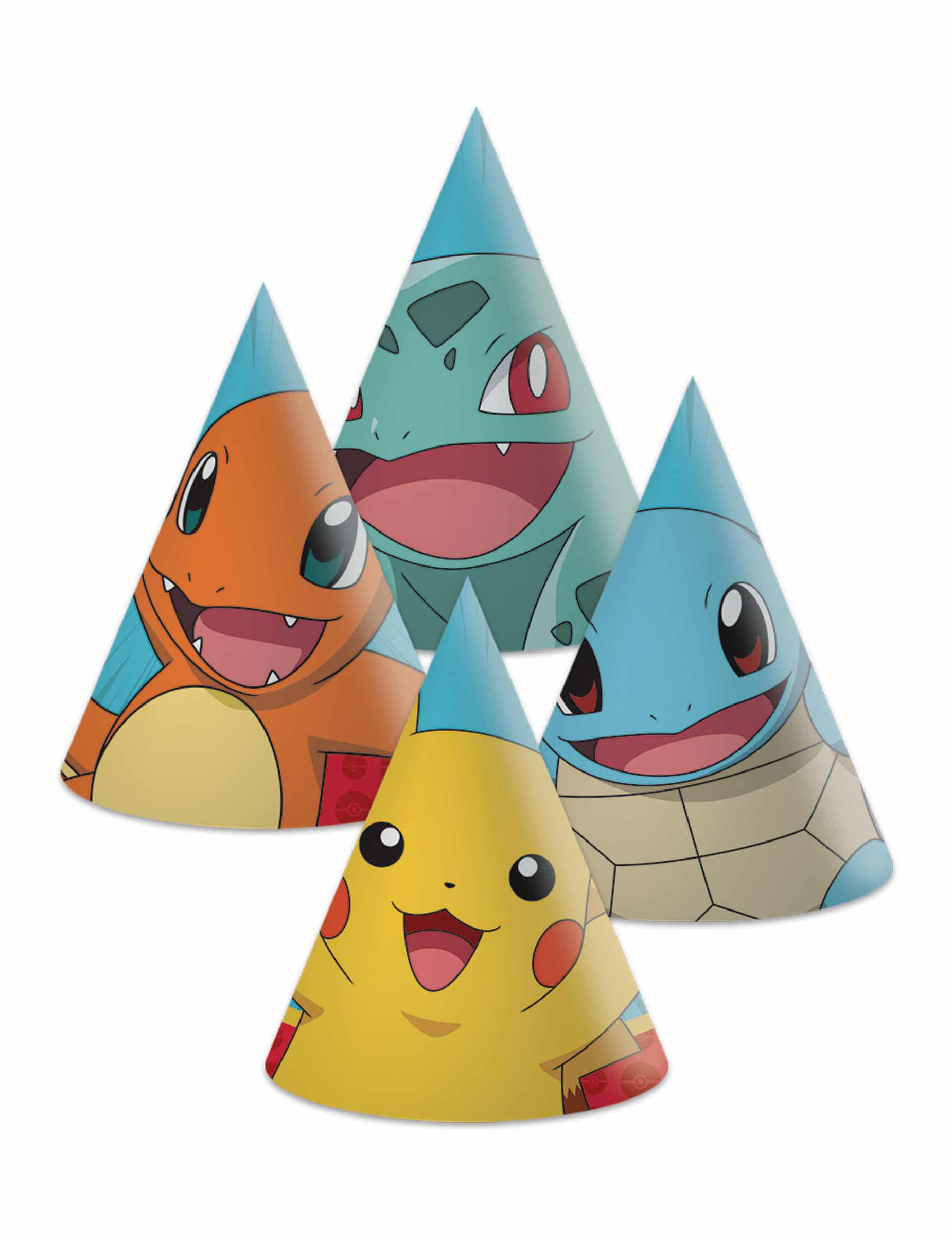 6 Partyhüte Pokémon Next Gen