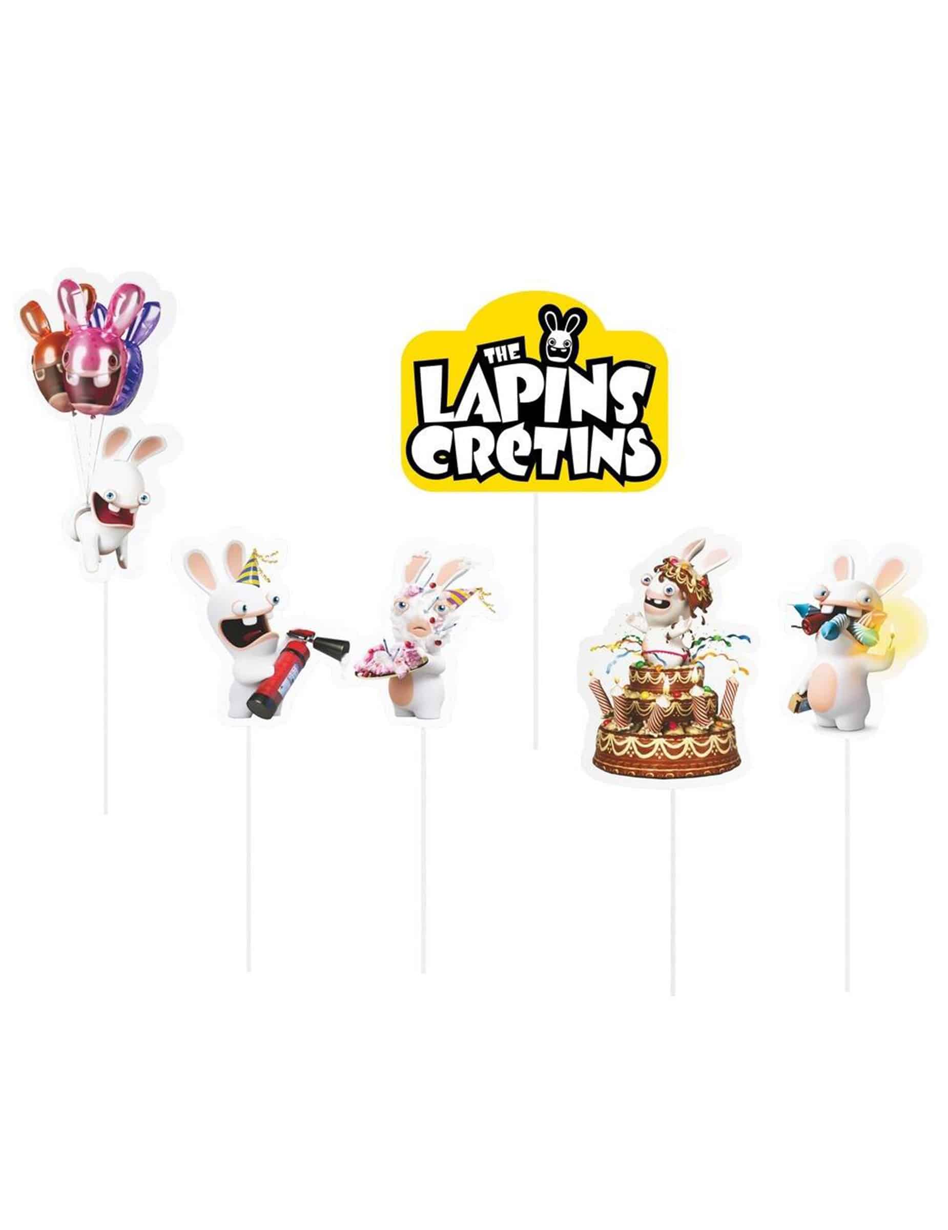 6 Raving Rabbids Kuchenspieße