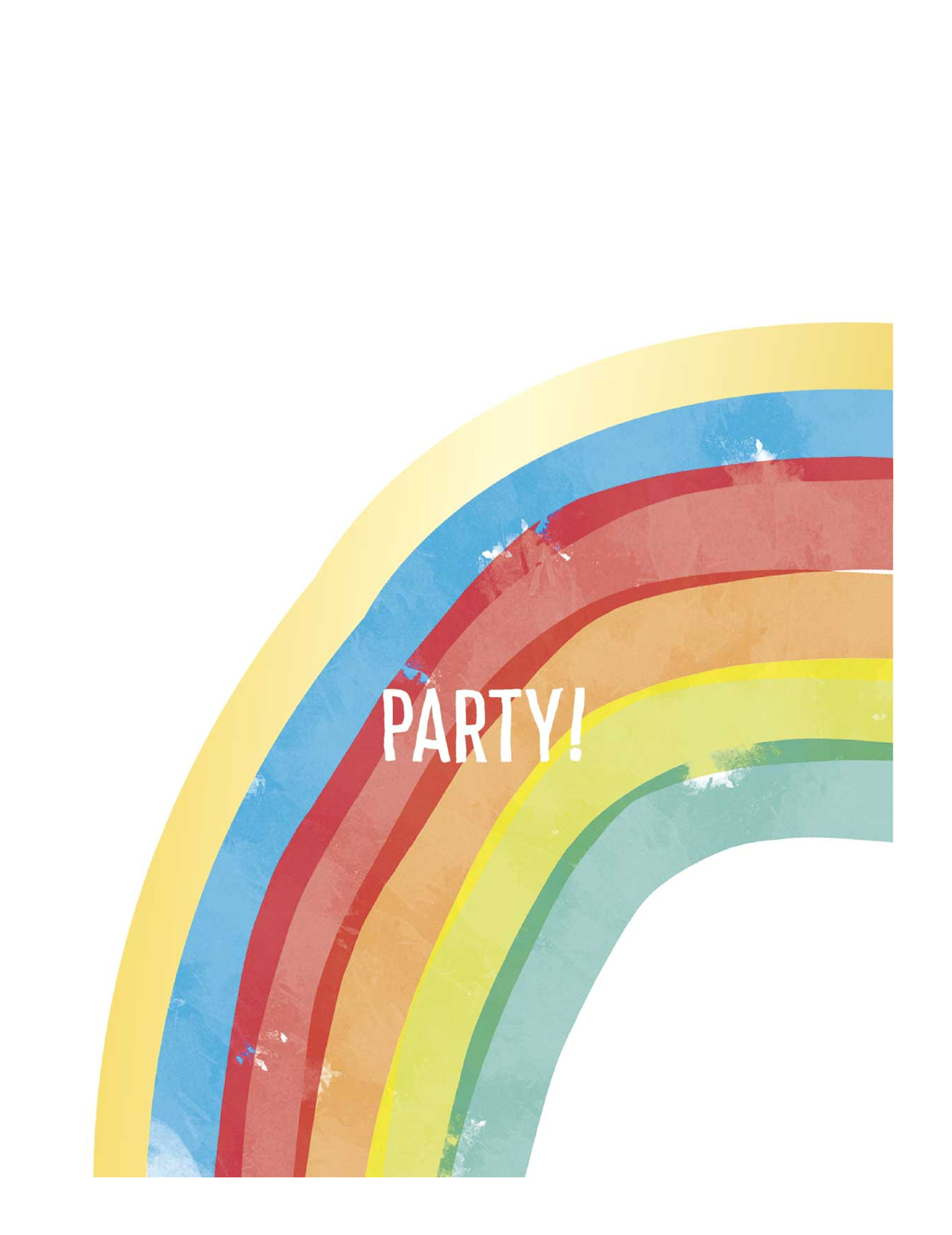 6 Regenbogen Partytüten Rainbow Party