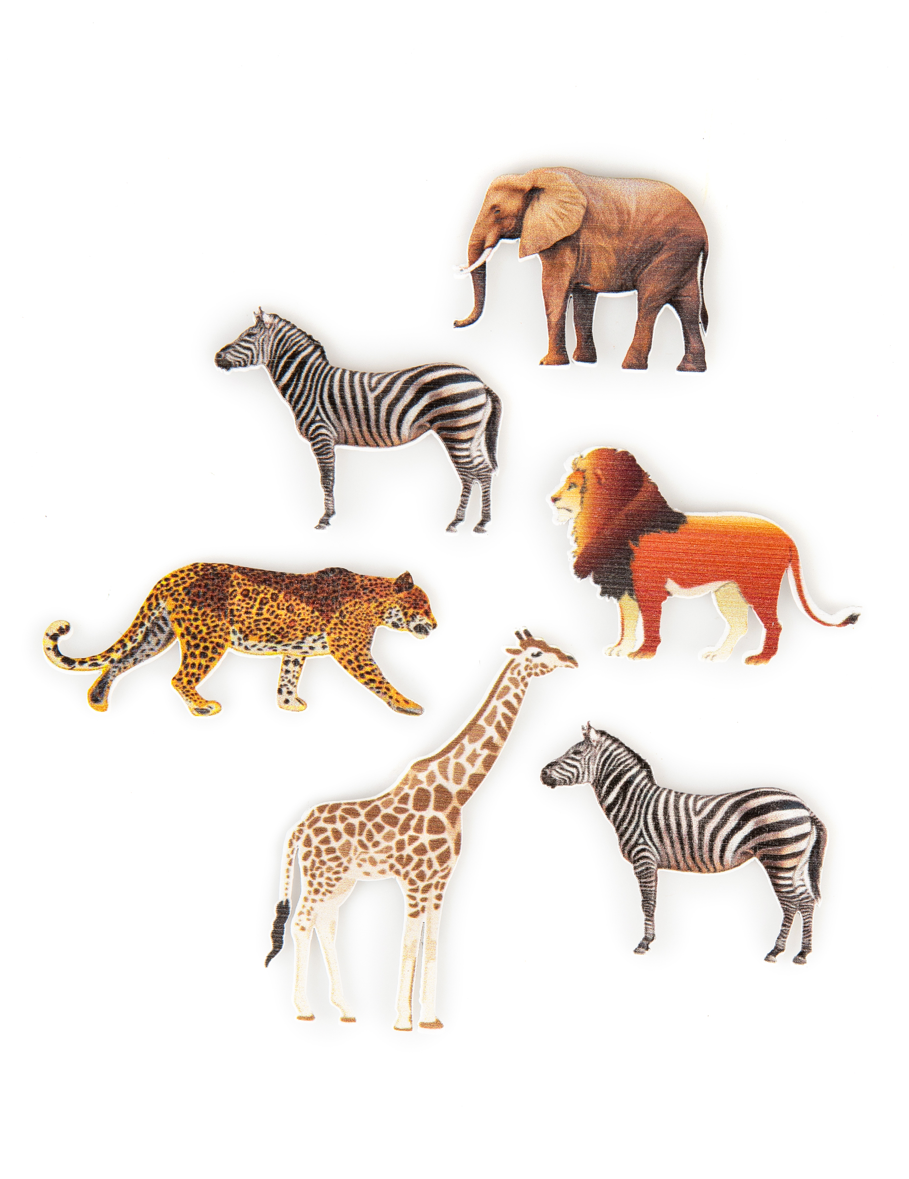 6 Tischkonfetti Savanne Tiere 7