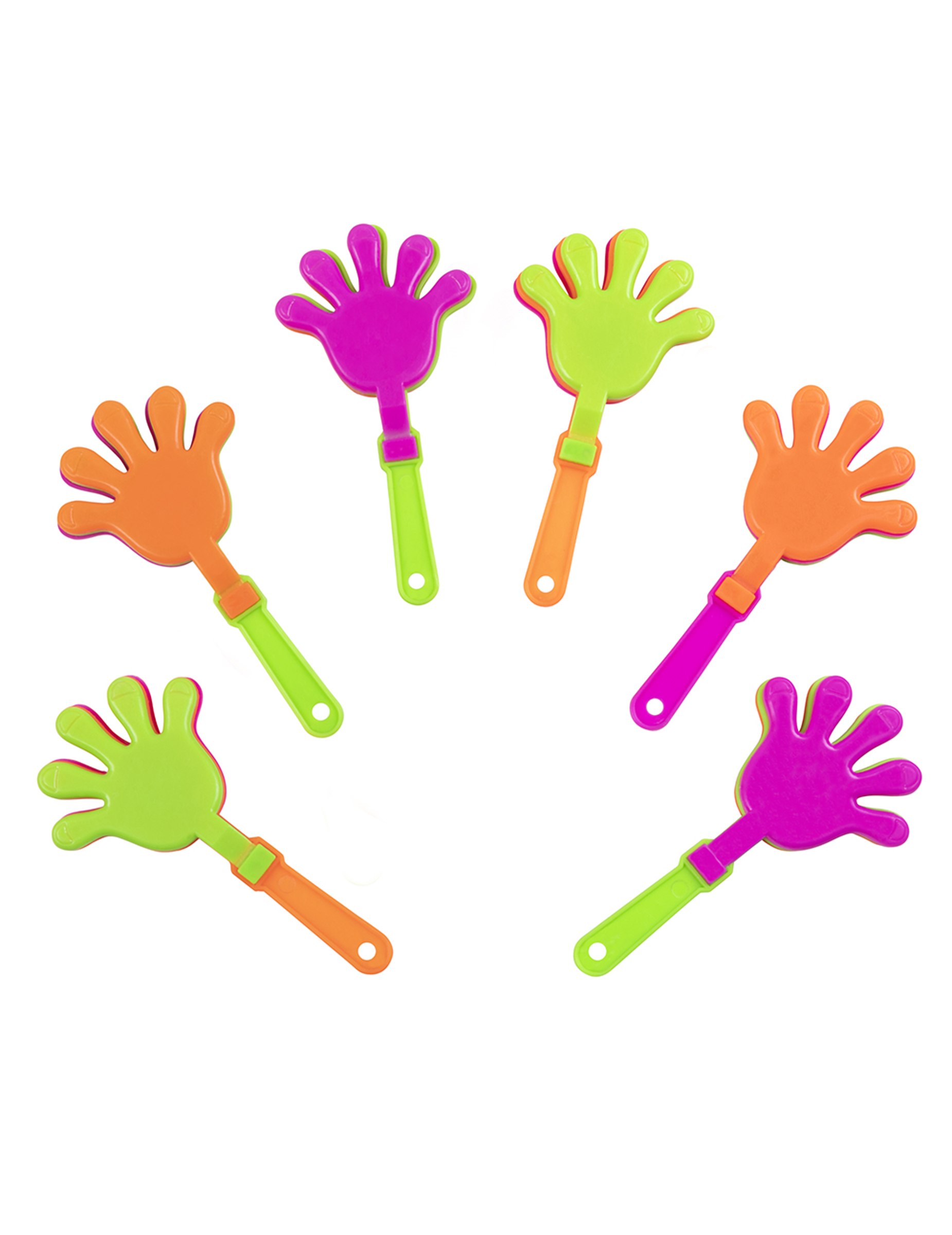 6 bunte Mini Handklapper 9