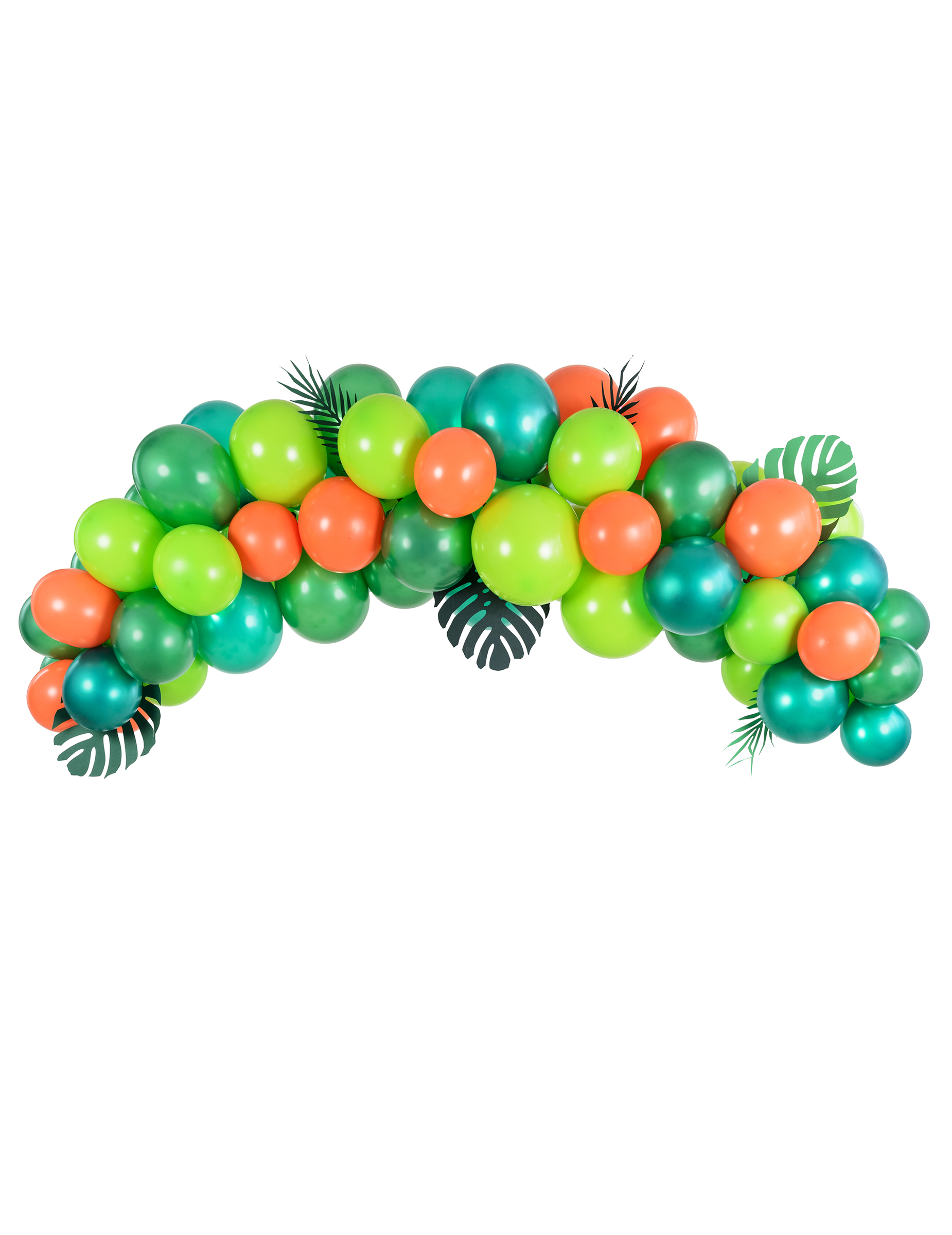 60-teiliges Ballonbogen-Set Tropischer Dschungel für Geburtstage