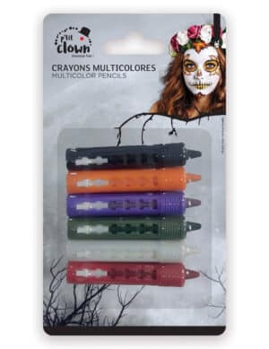 6er Set Schminkstifte für Halloween