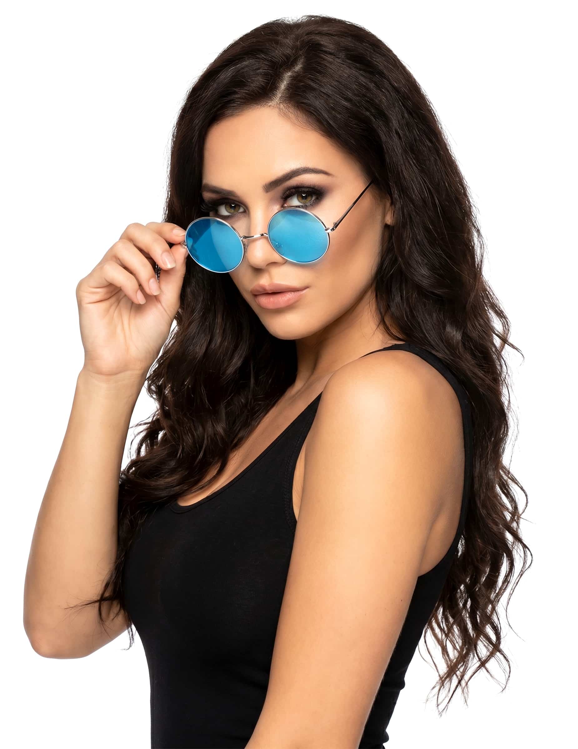 70er Jahre Hippie Brille bunt