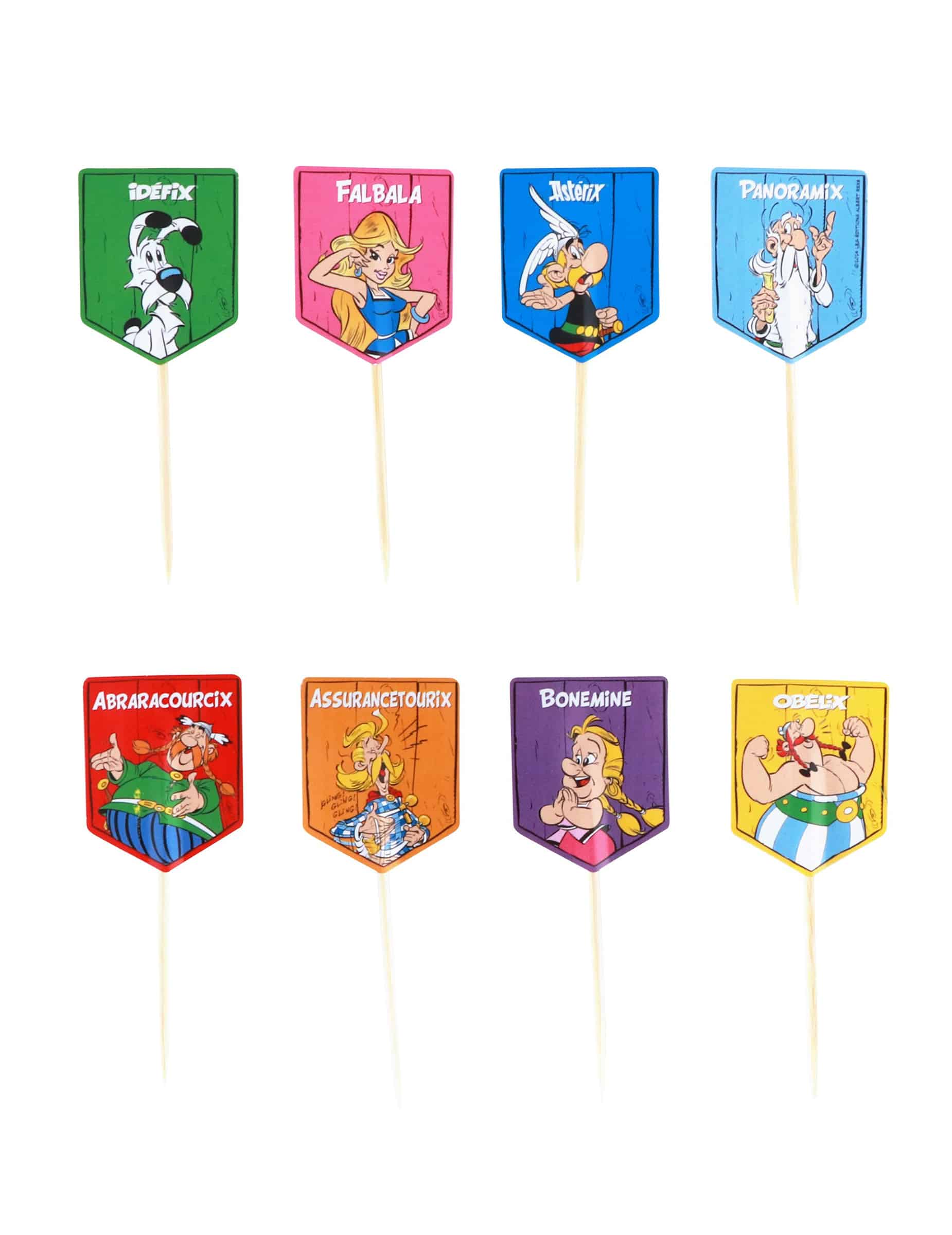 8 Asterix Cupcake Spieße