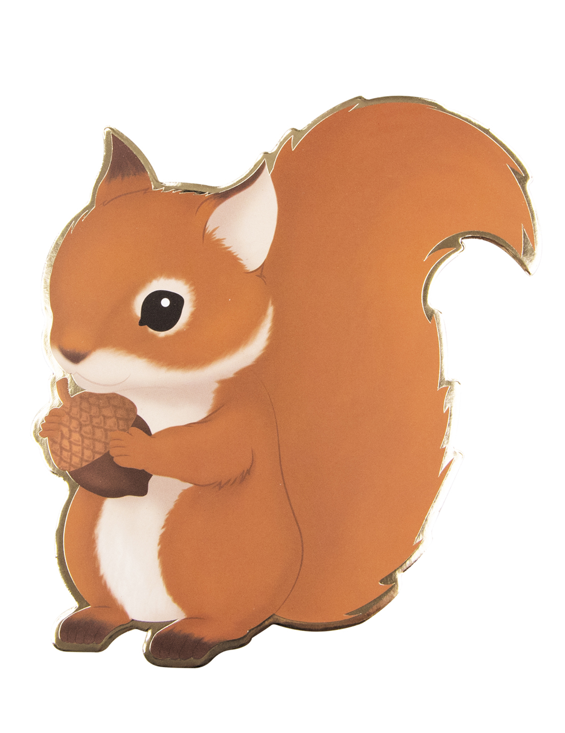 8 Einladungskarten Waldtiere Eichhörnchen 14 x 13 cm