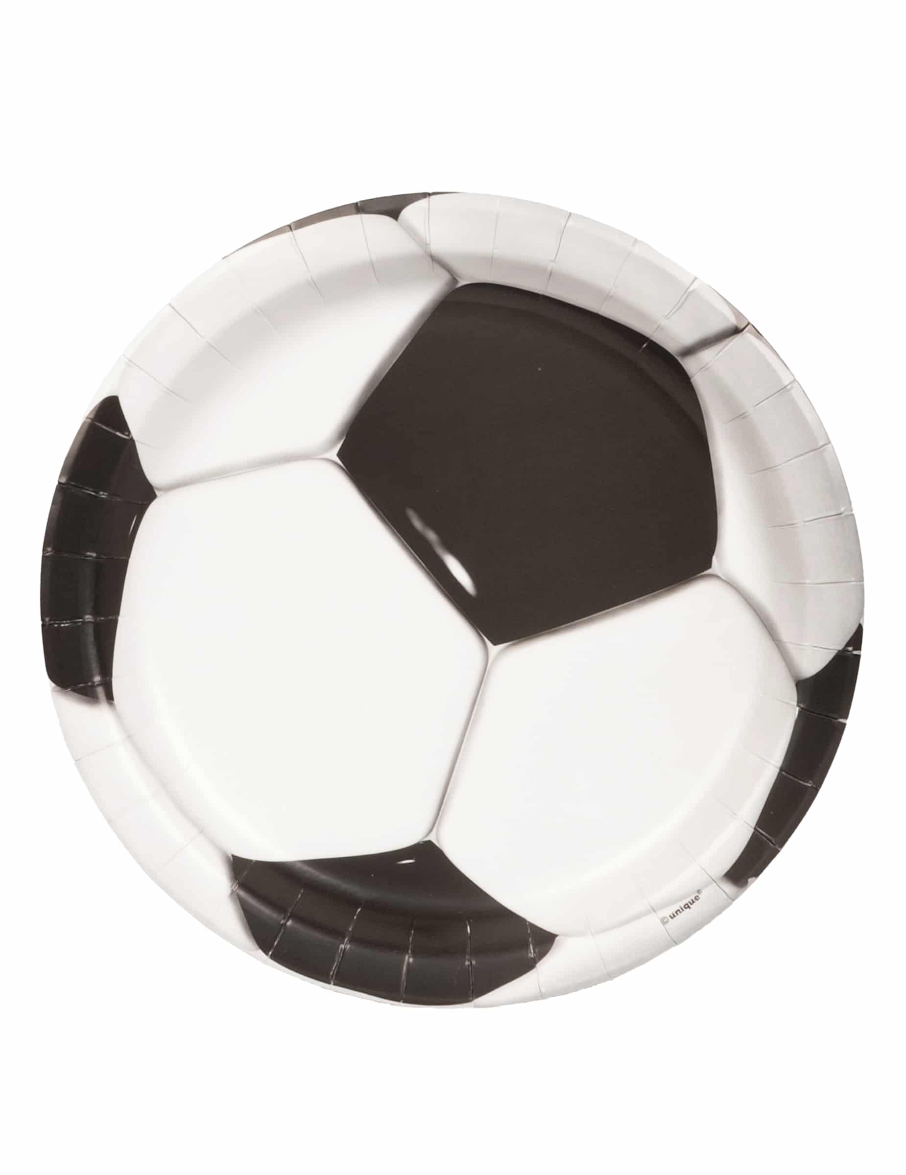 8 Fußball-Pappteller 23 cm
