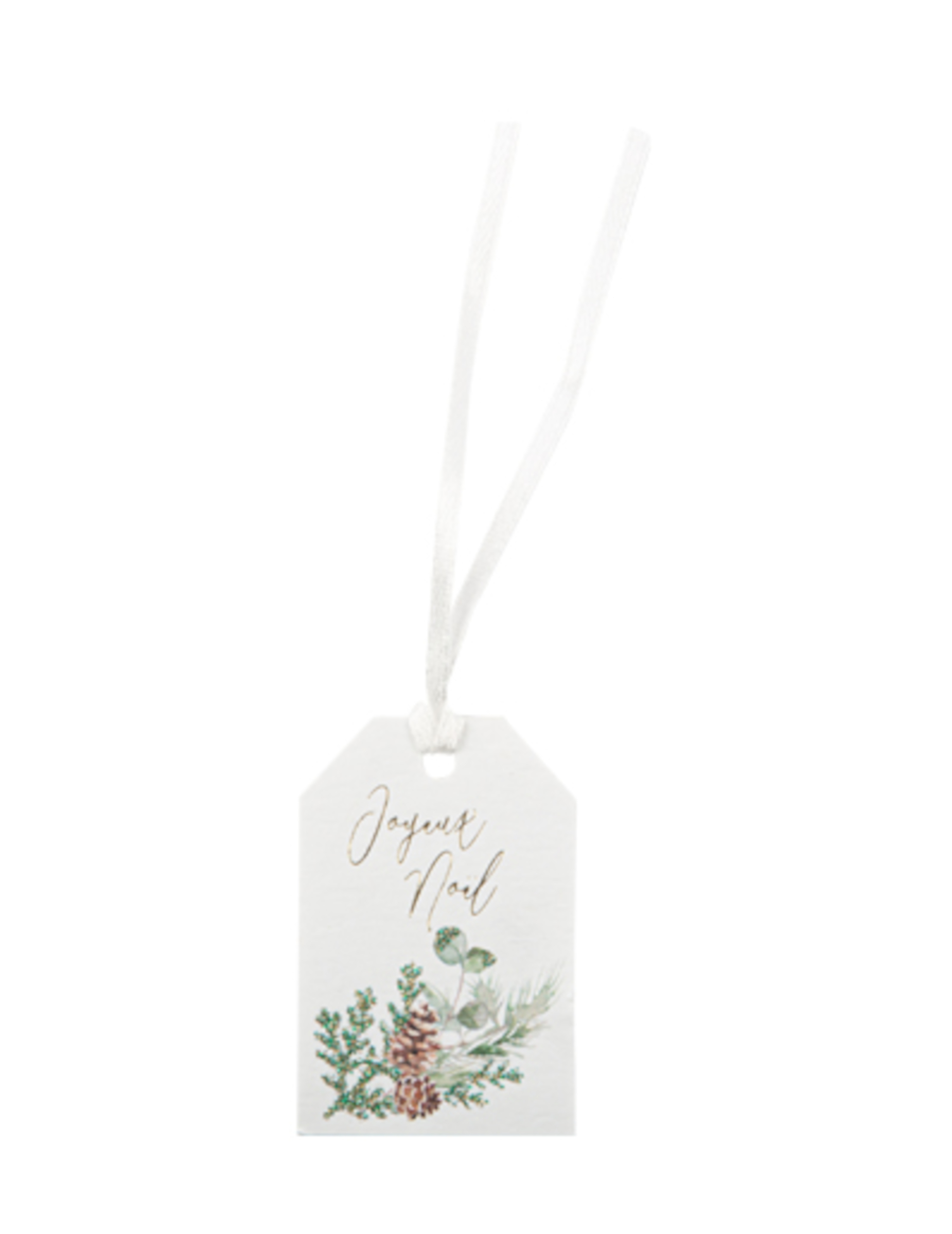 8 Geschenkanhänger Frohe Weihnachten Zauberwald 4x6cm mit Band