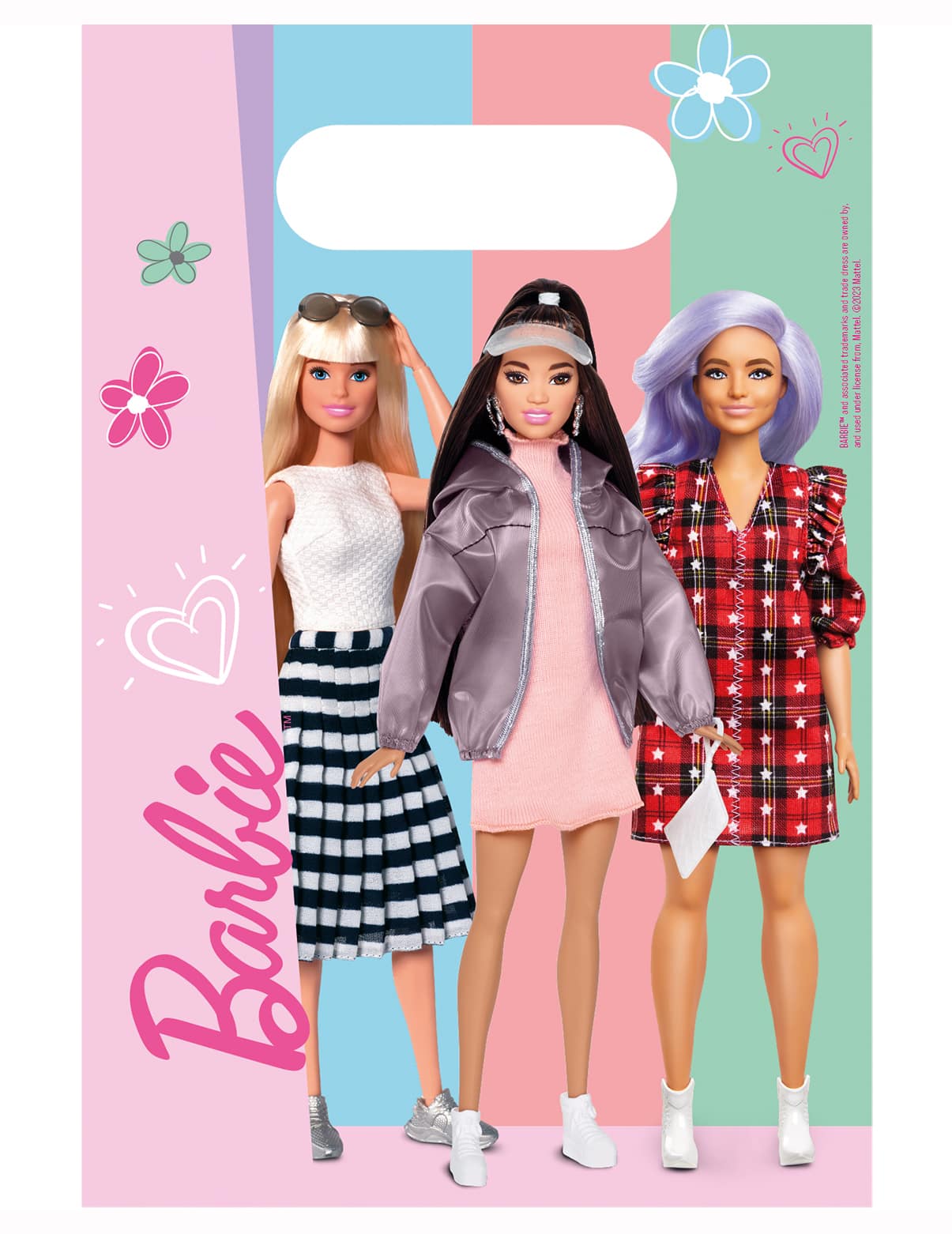 8 Geschenktüten Barbie Sweet Life 30 x 18 cm