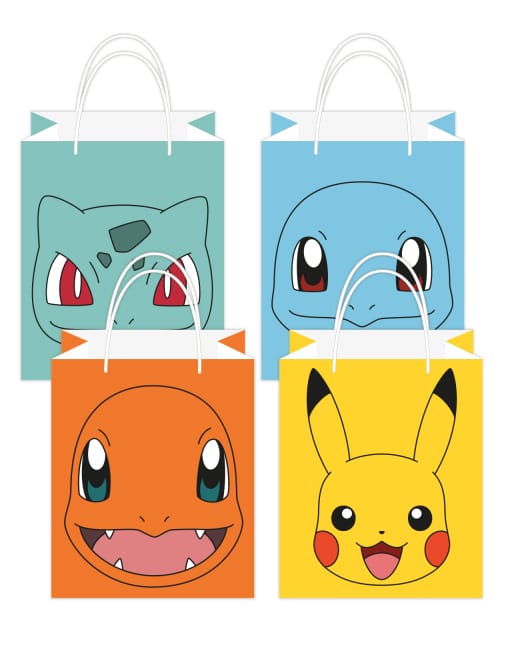 8 Geschenktüten Pokémon aus Papier