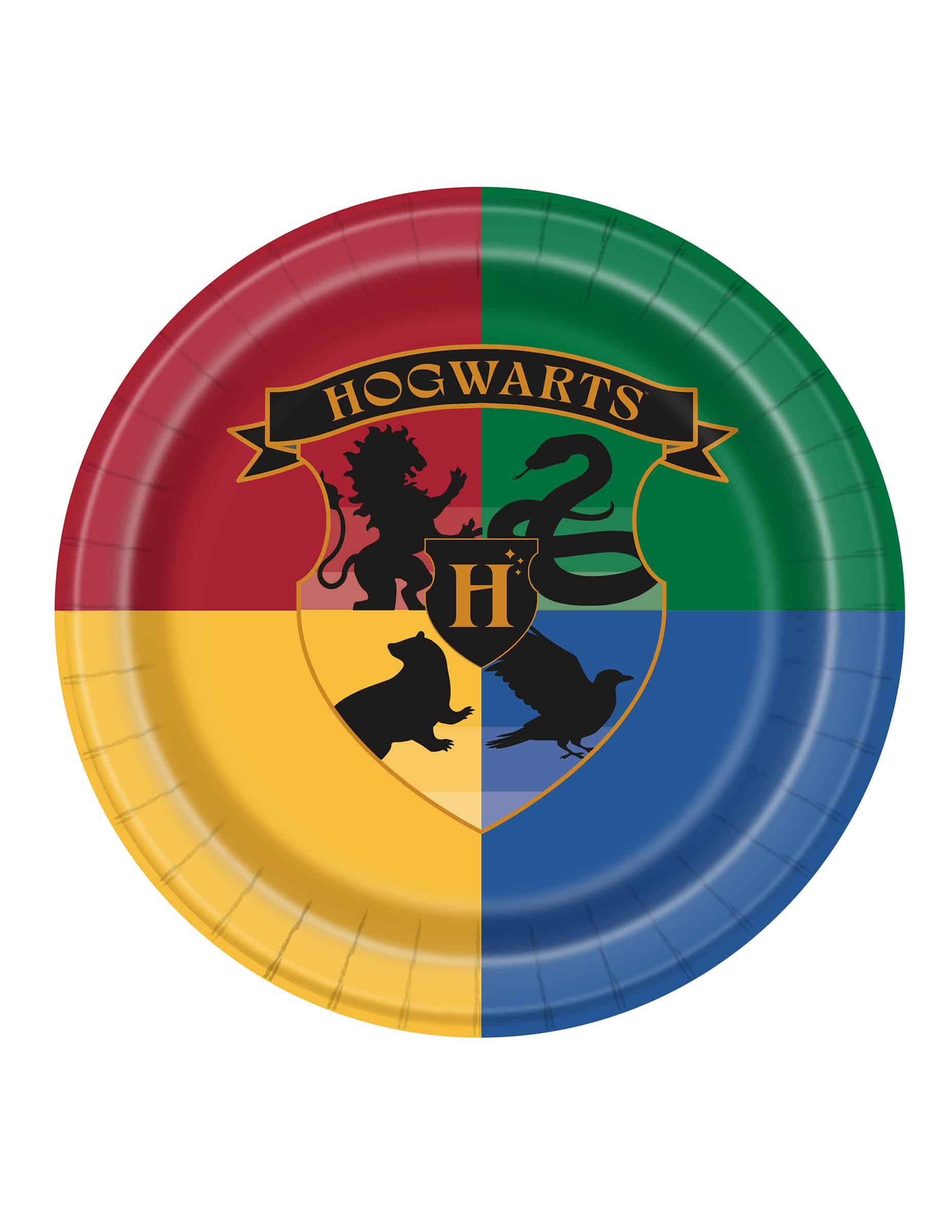 8 Harry Potter Häuser Pappteller 23 cm