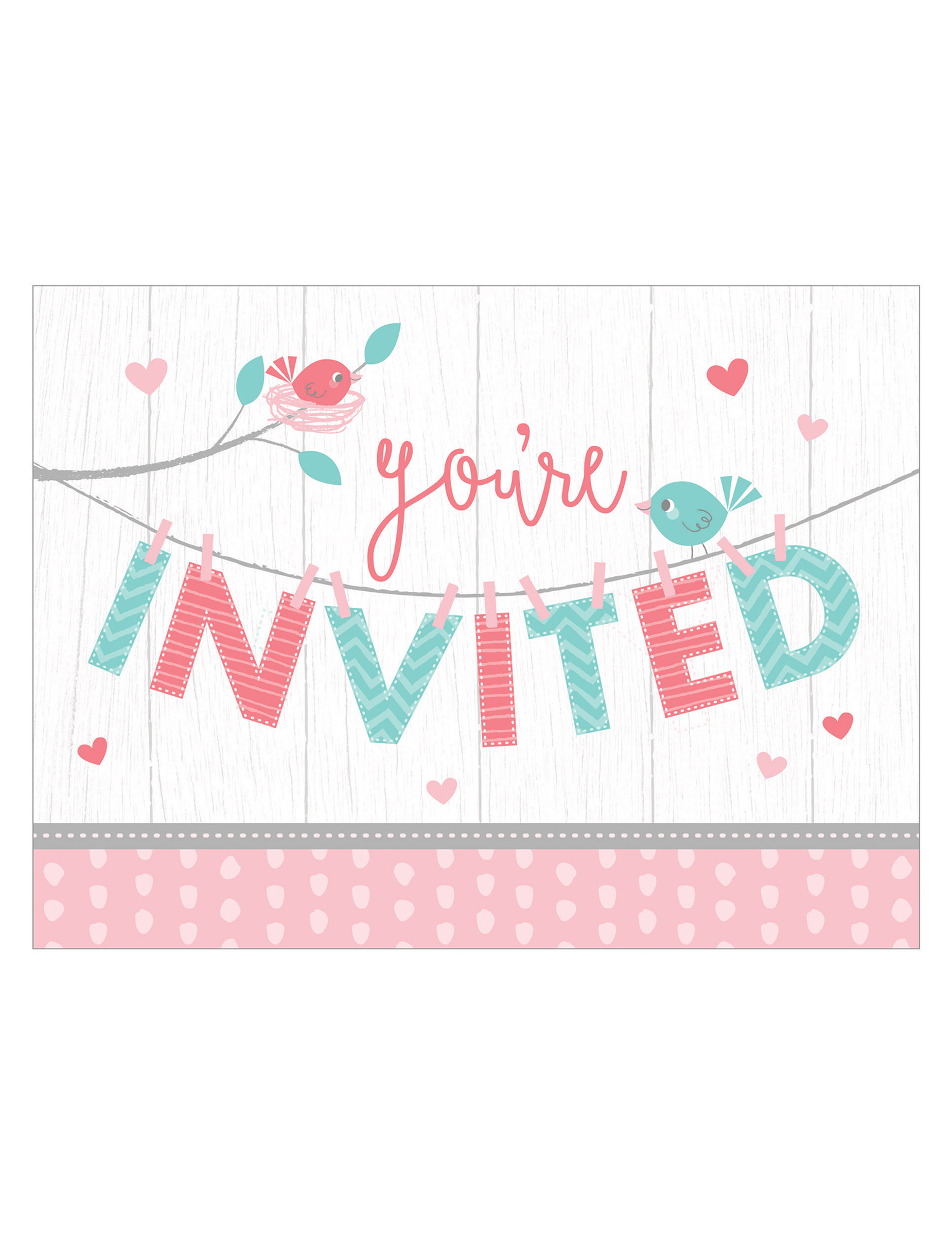 8 Hello Baby Einladungskarten zur Baby Shower 11x12 cm