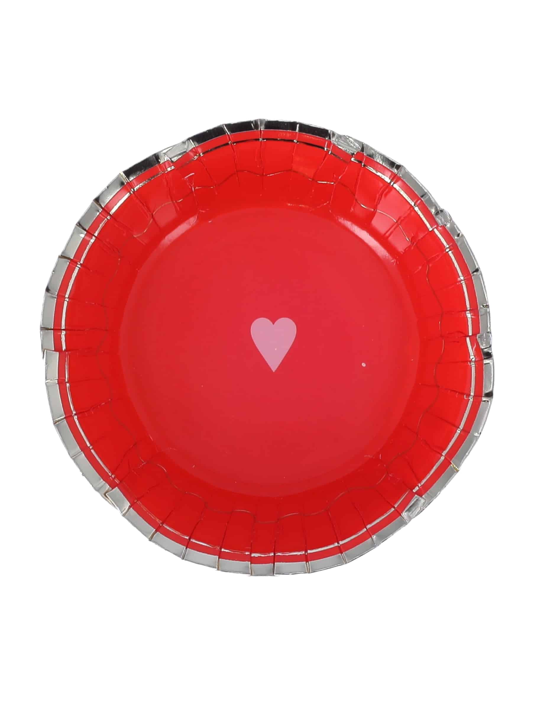 8 Herzkönigin Pappschalen Kartonschalen rot gold 13