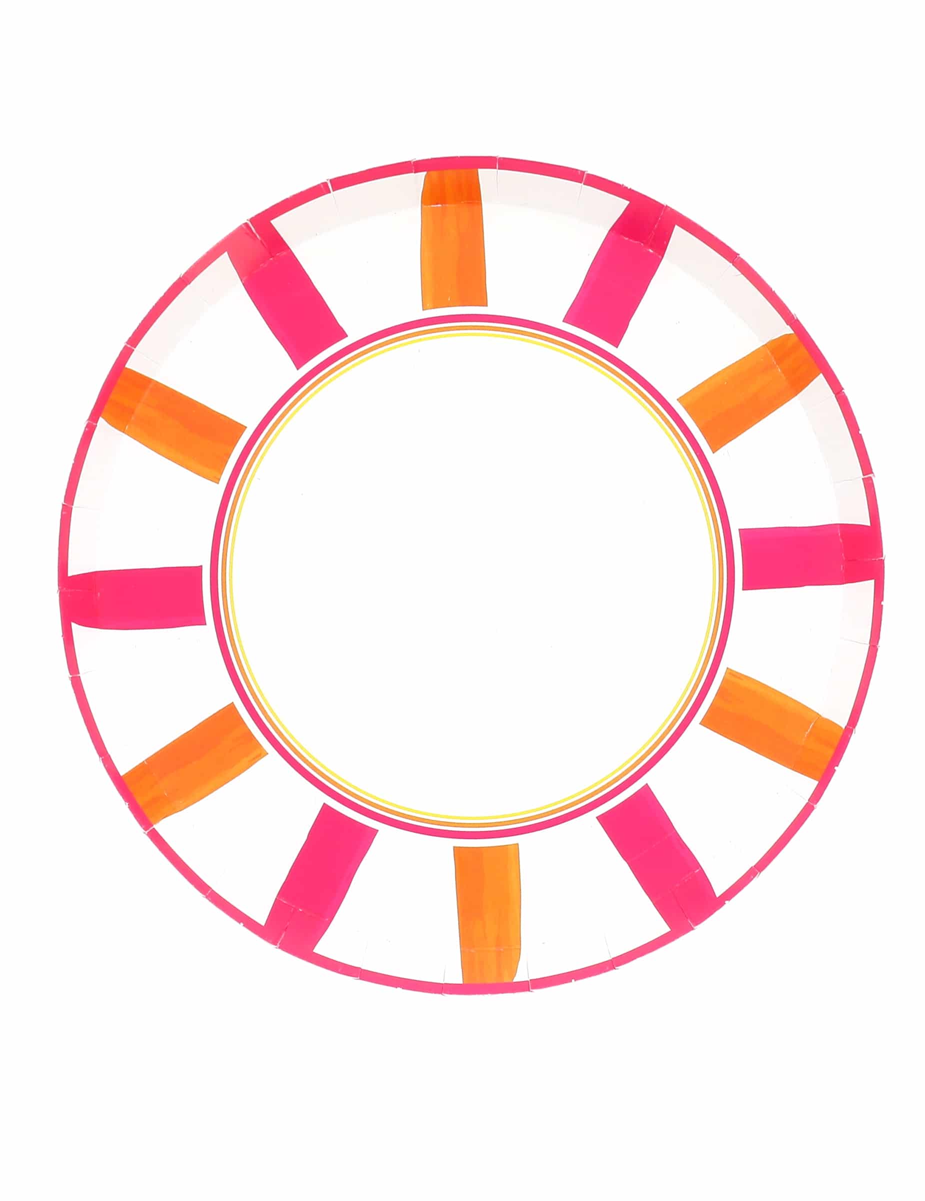 8 Kleine Pappteller Pink Limonade 18 cm