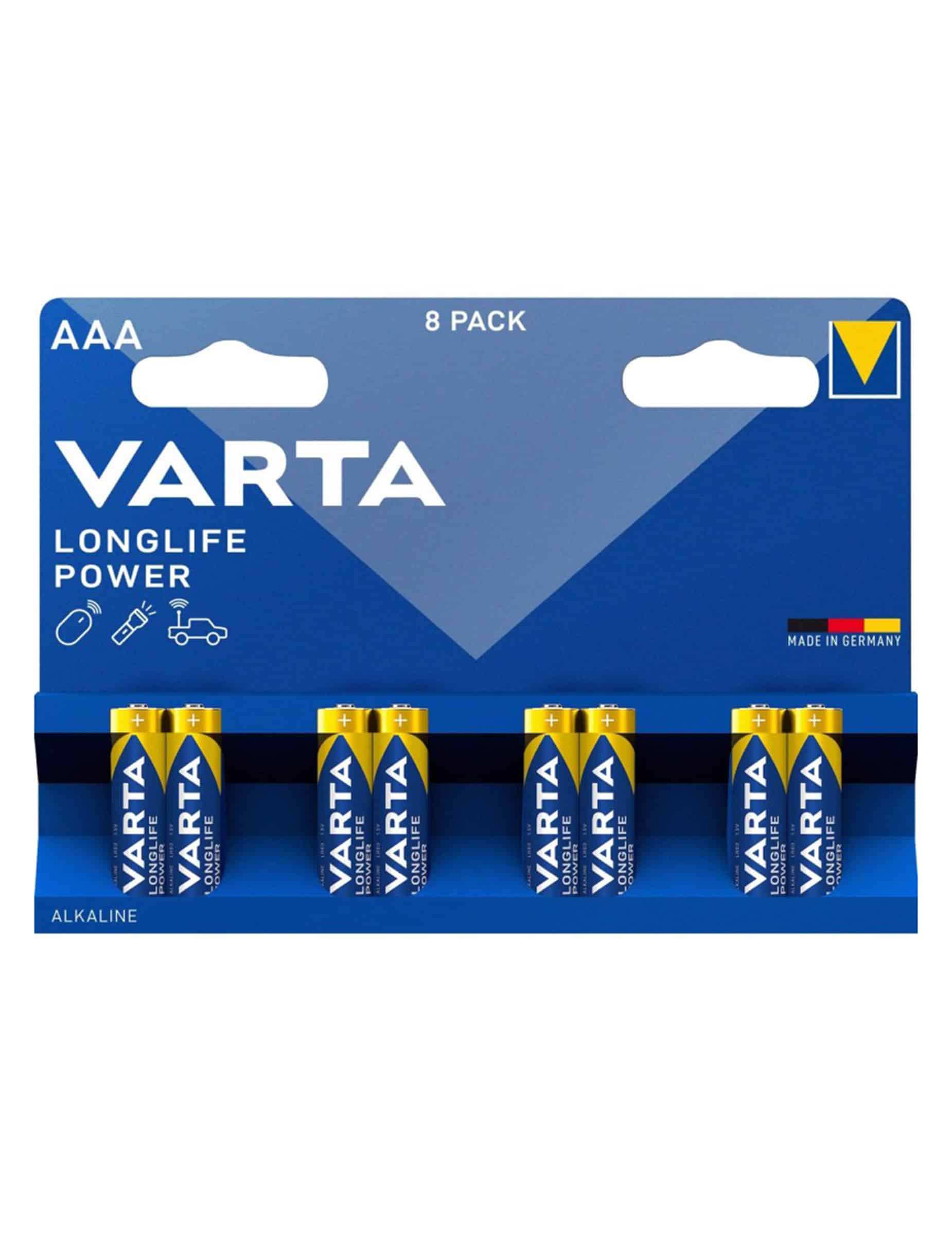 8 LR03/AAA Batterien