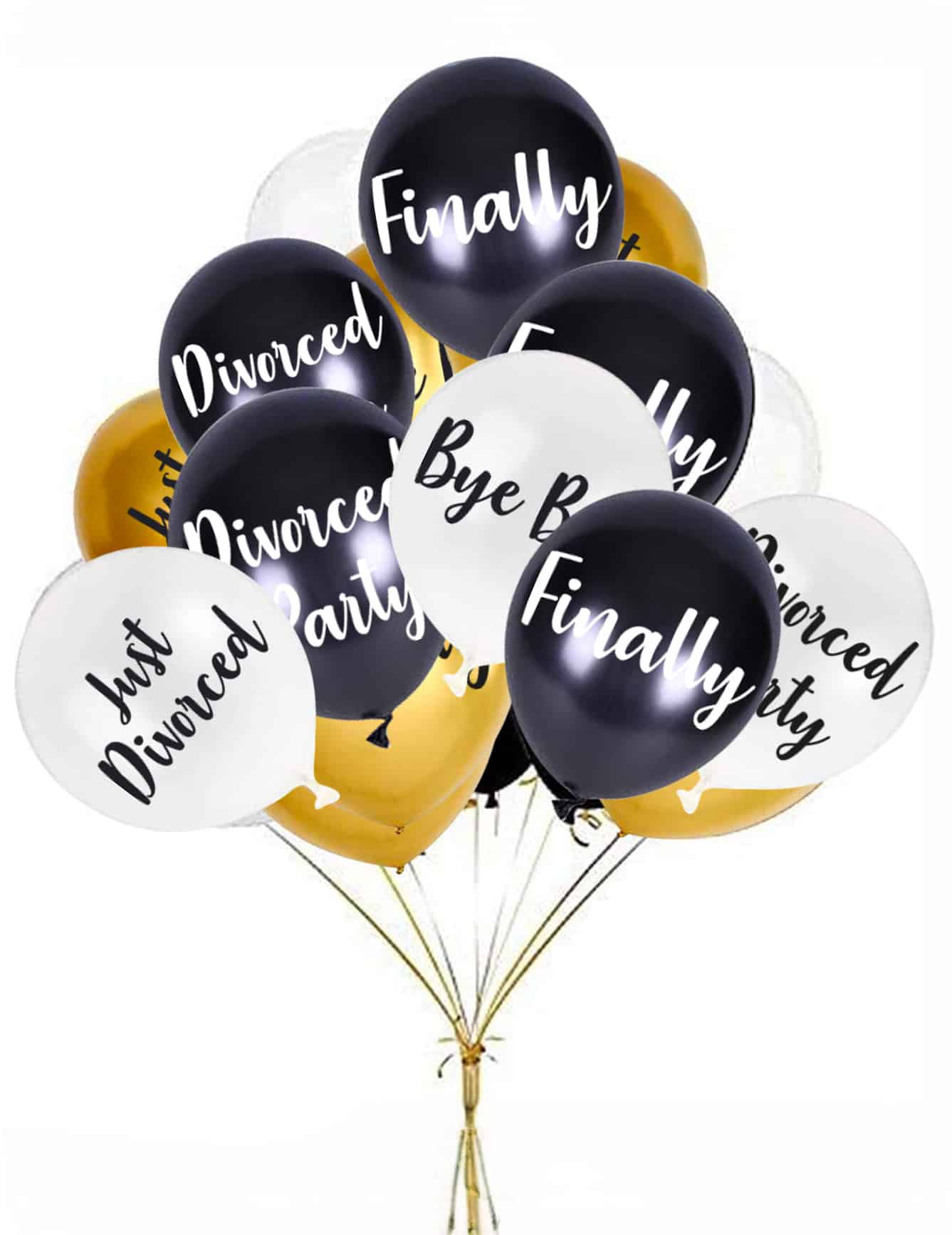 8 Latexballons Scheidungsparty
