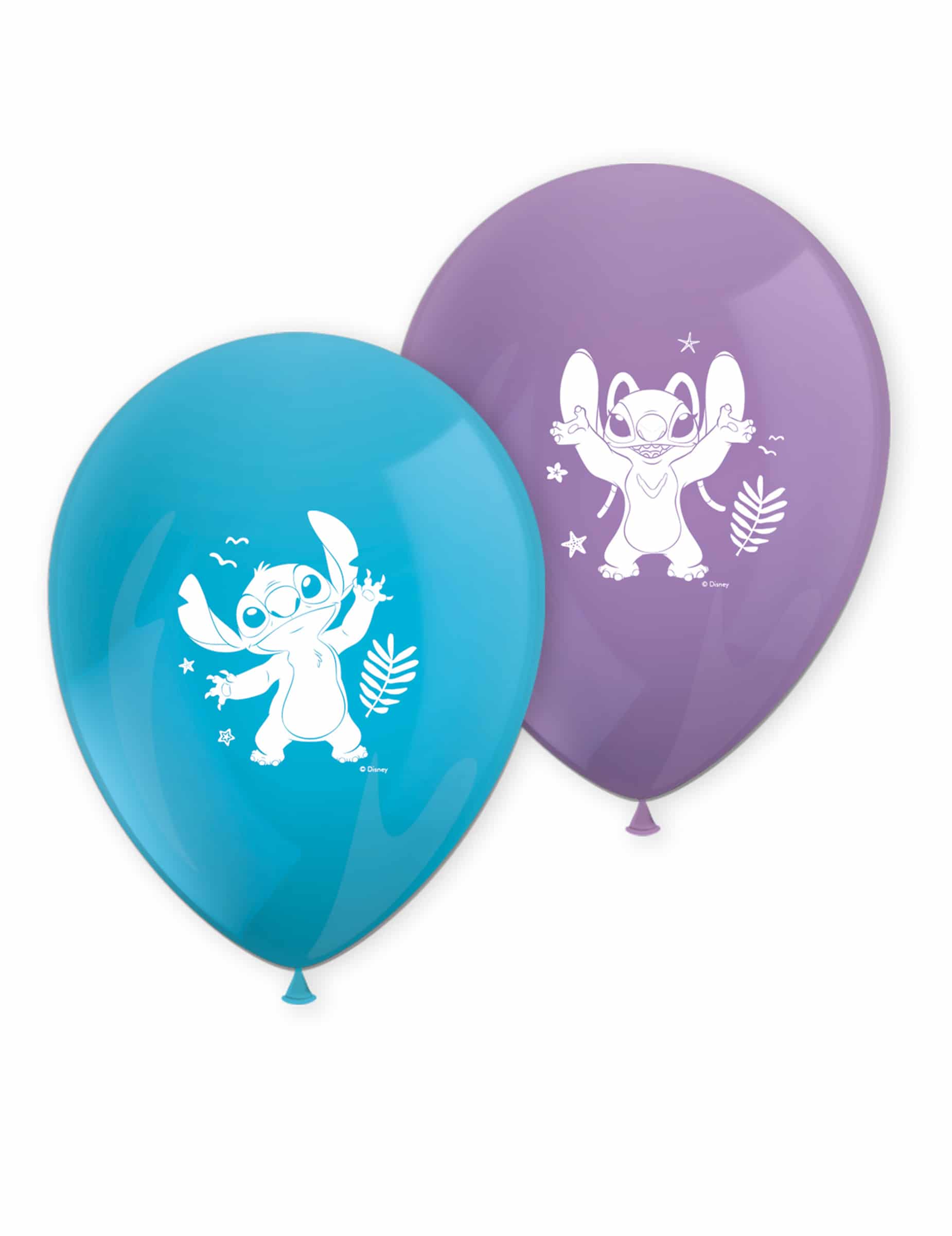 8 Latexballons mit Stitch-Motiv