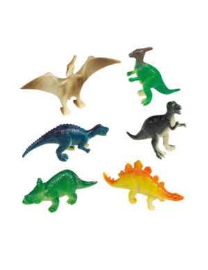8 Mini-Dinosaurier-Spielfiguren aus Kunststoff für Piñata
