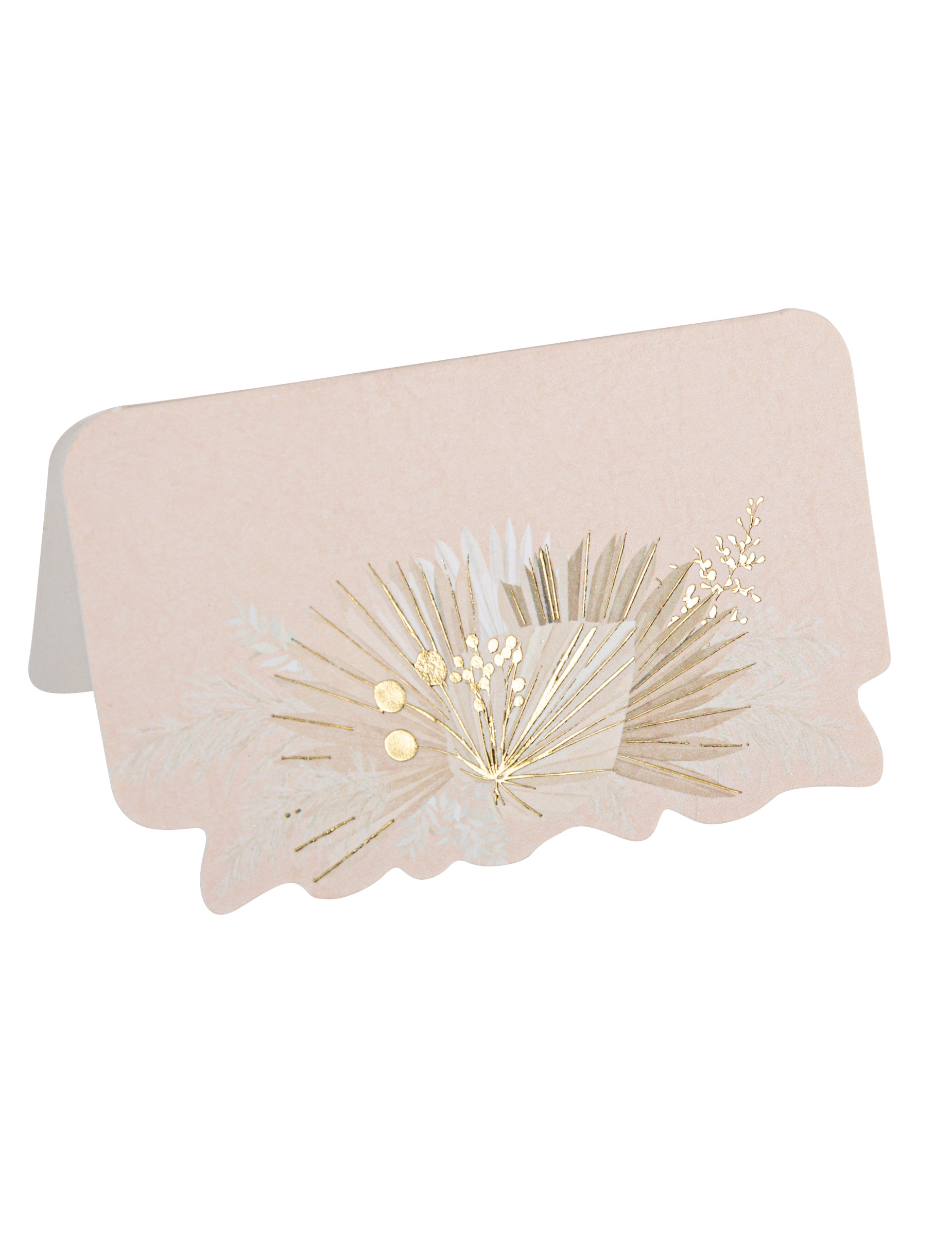 8 Namenskarten Boho Blush + Gold 8 x 4