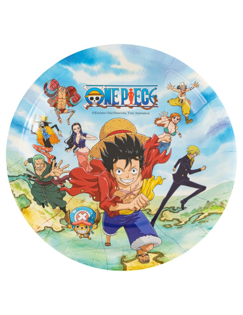 8 One Piece Pappteller 23cm