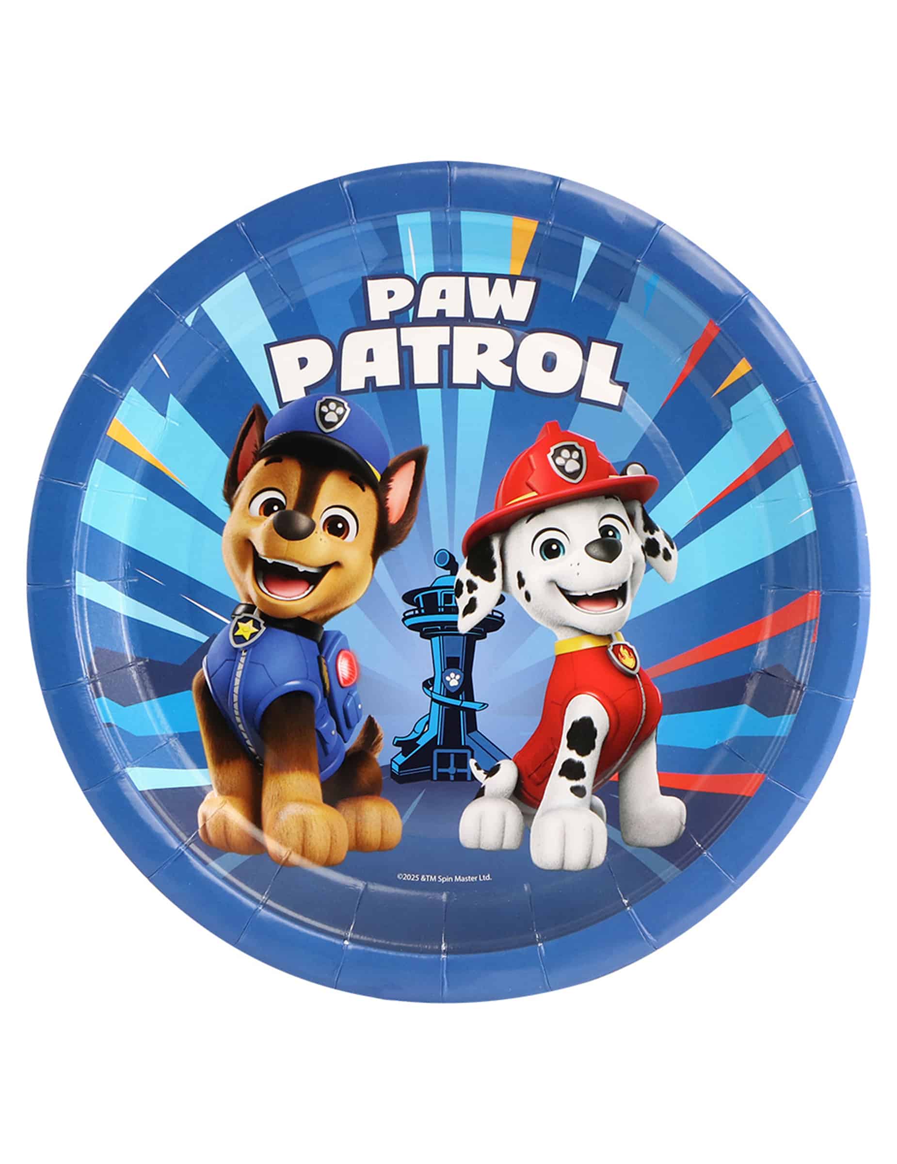 8 PAW Patrol Pappteller in Blau 23 cm
