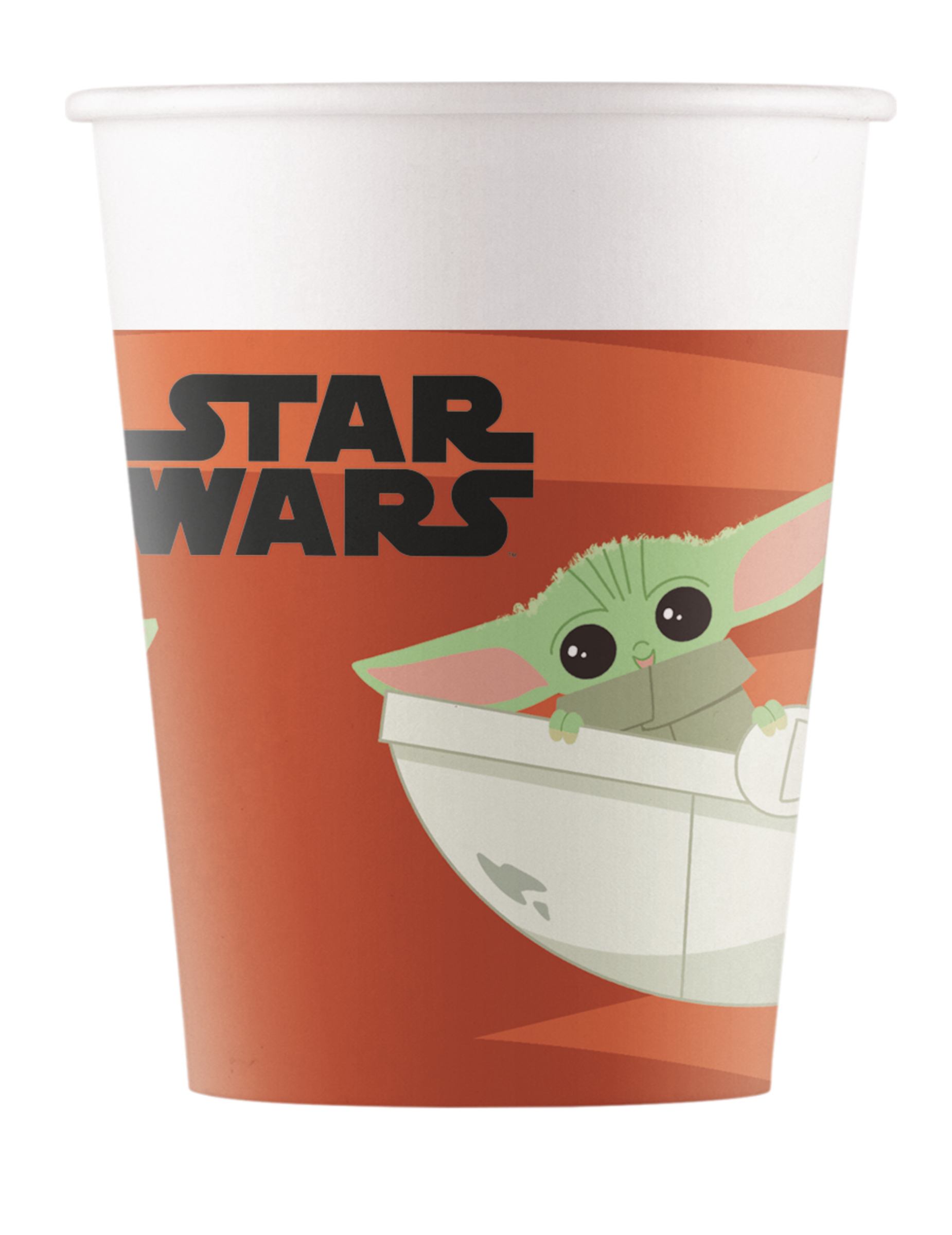8 Pappbecher Baby Yoda The Mandalorian 200ml