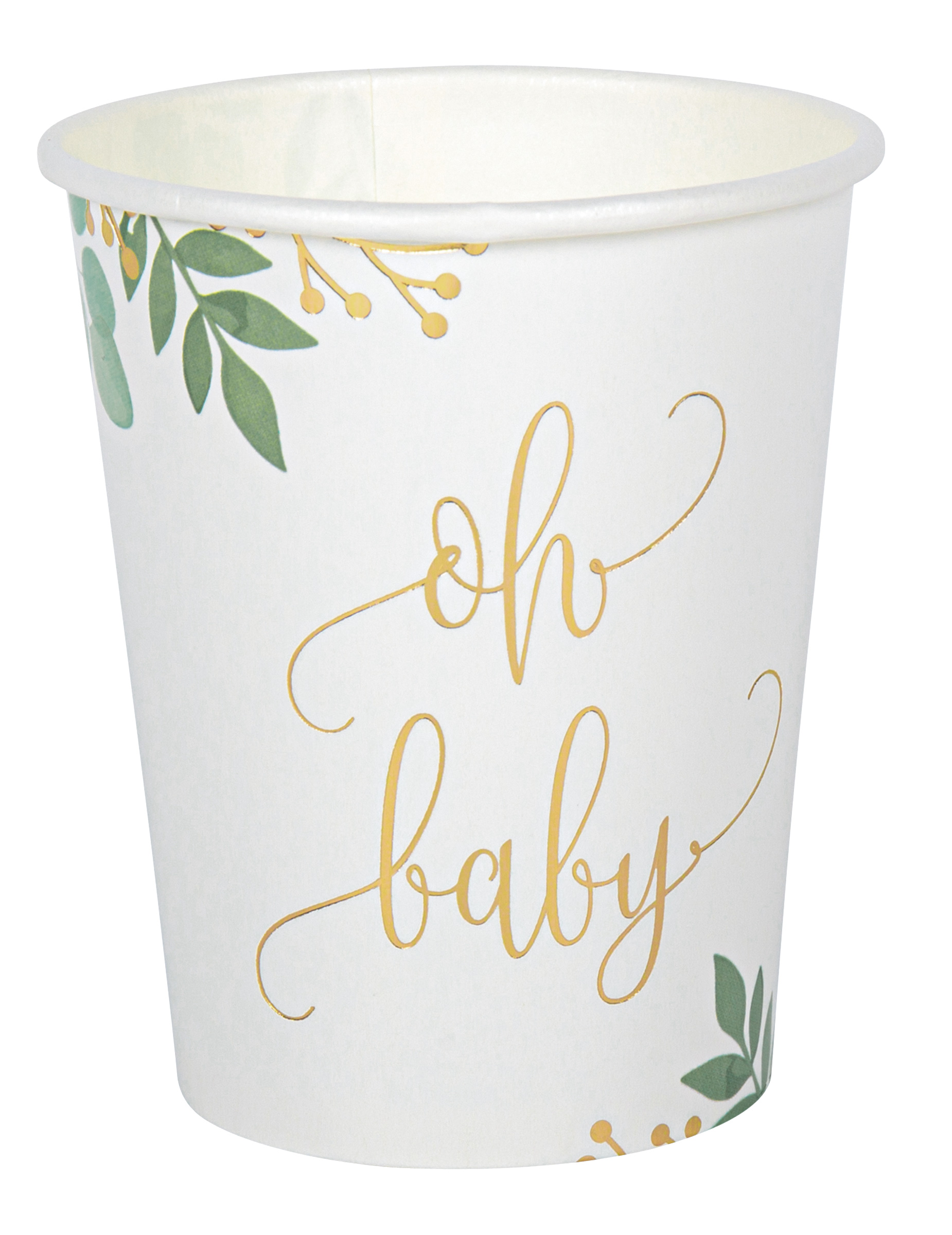 8 Pappbecher Oh Baby Eukalyptus 250 ml