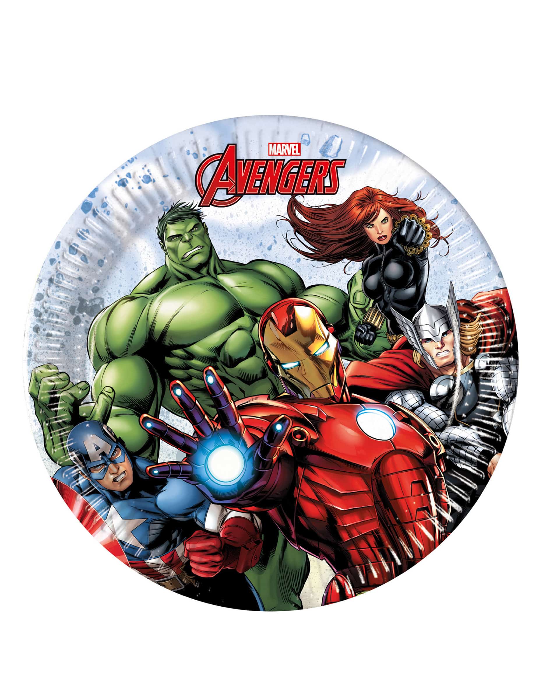 8 Pappteller Avengers Mighty Klein 20 cm