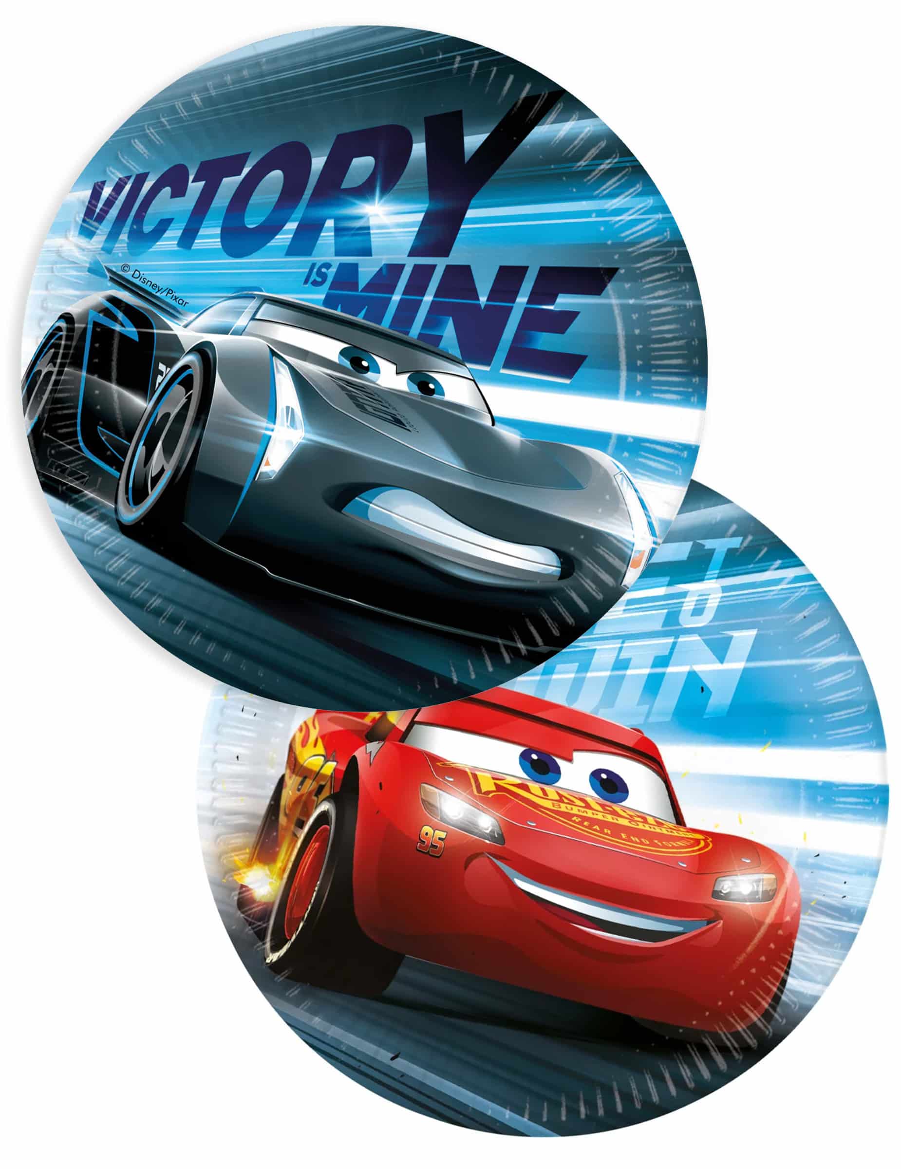 8 Pappteller Cars 23 cm