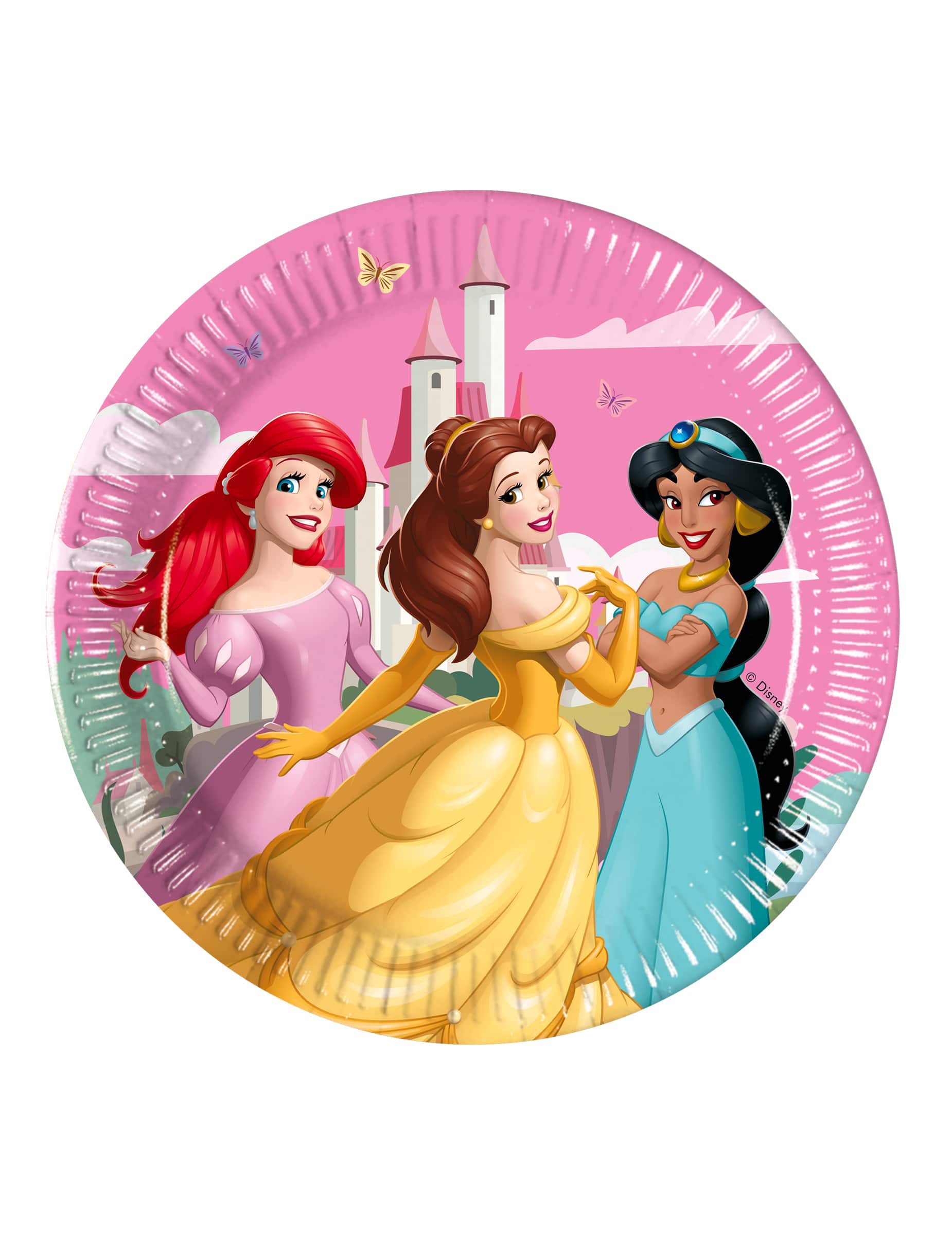 8 Pappteller Disney Prinzessinnen 20 cm