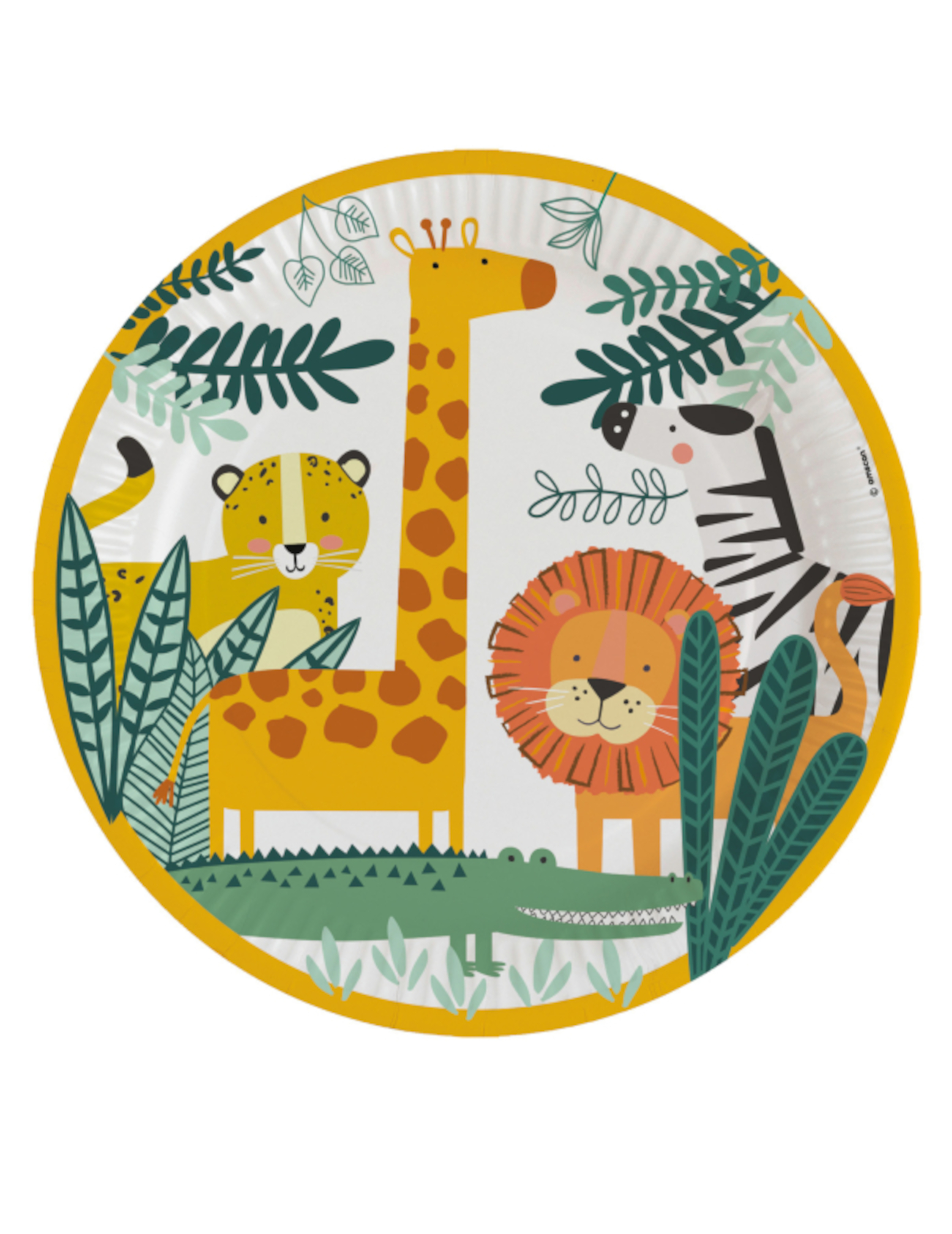 8 Pappteller Get Wild Safari 23 cm