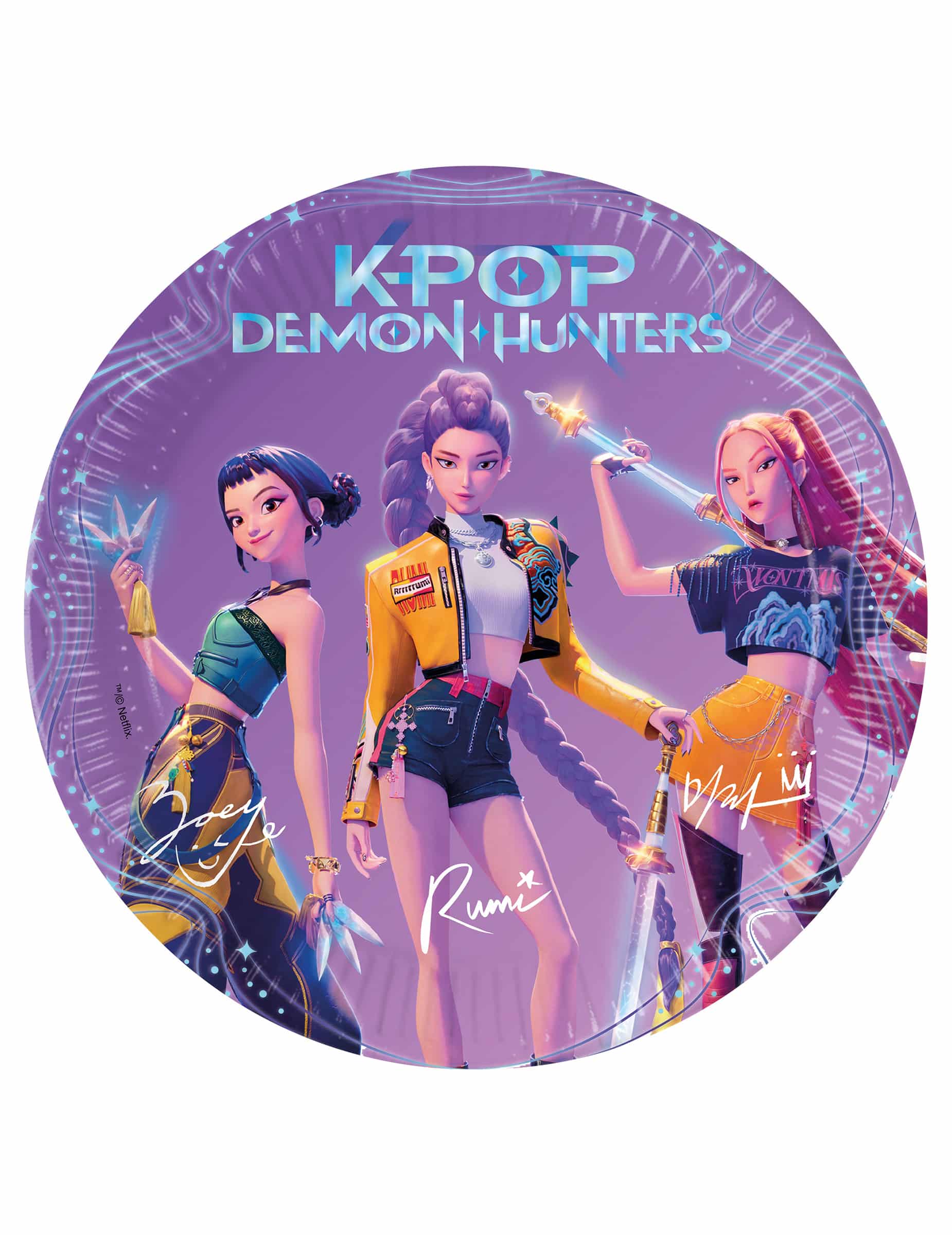 8 Pappteller Kpop Demon Hunter 23 cm
