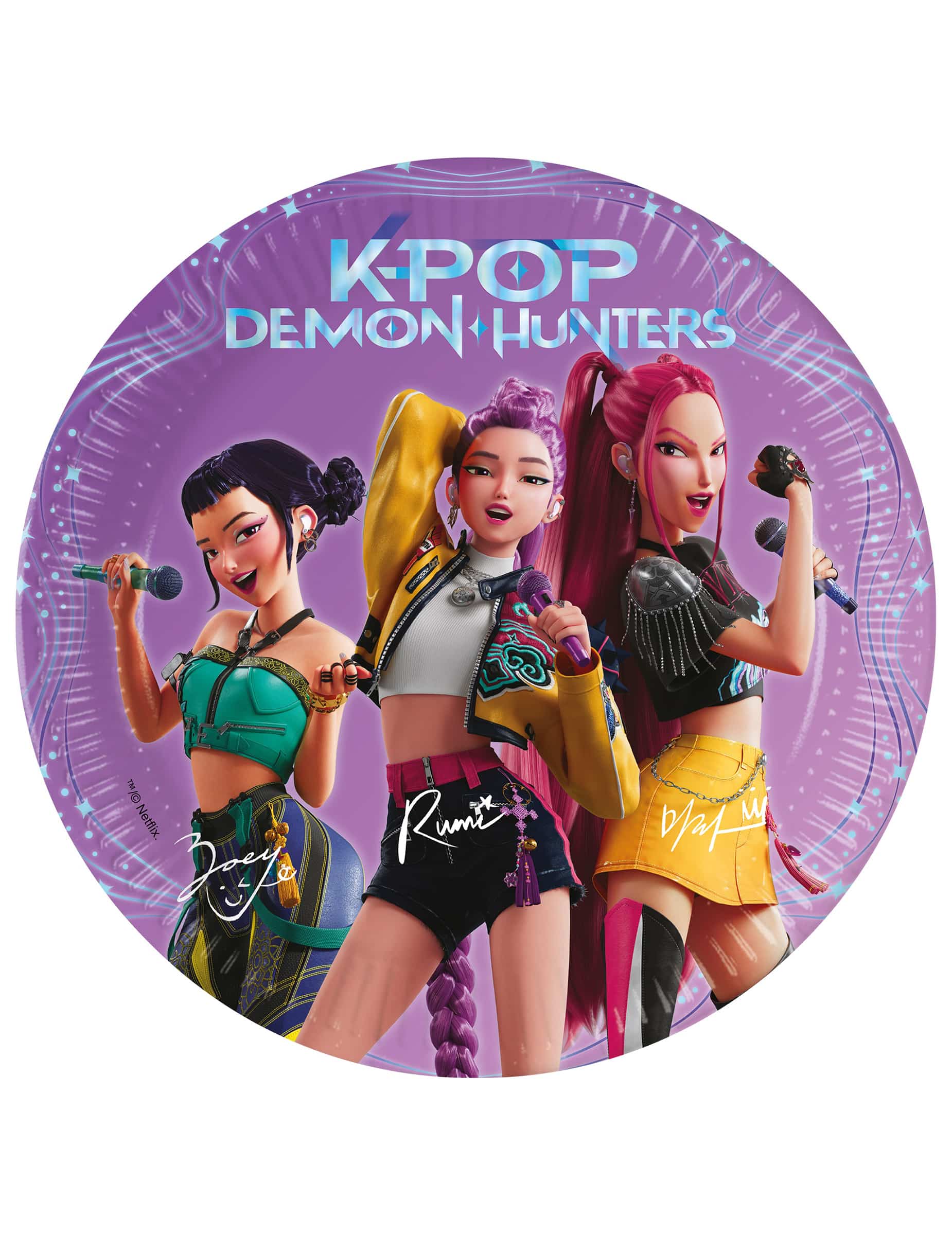 8 Pappteller Kpop Demon Hunter klein 20 cm