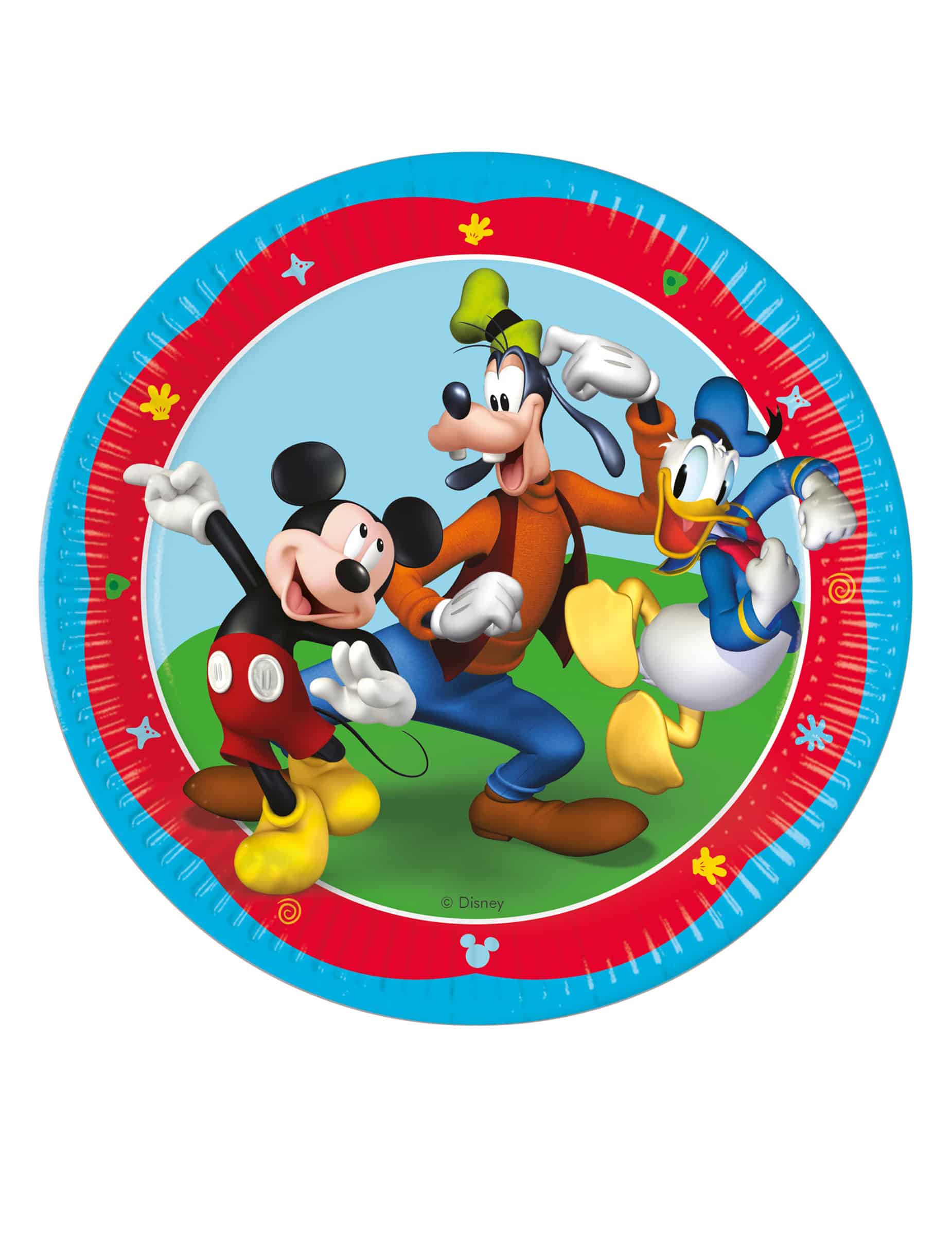 8 Pappteller Mickey Mouse 23 cm