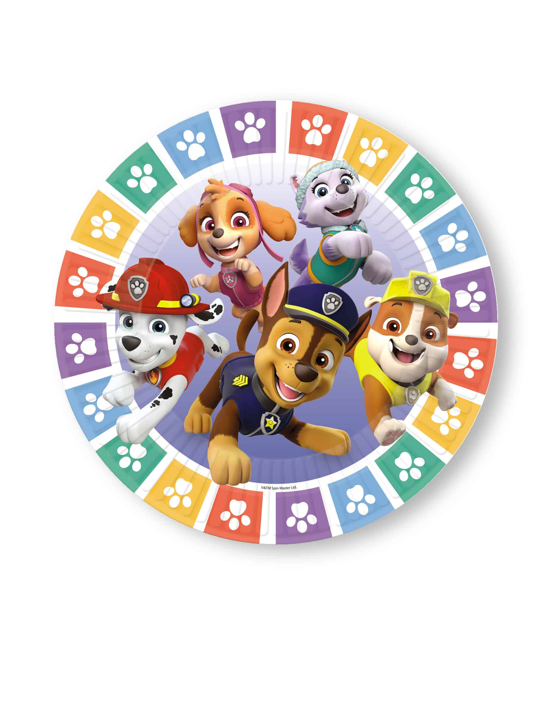 8 Pappteller Paw Patrol 23 cm