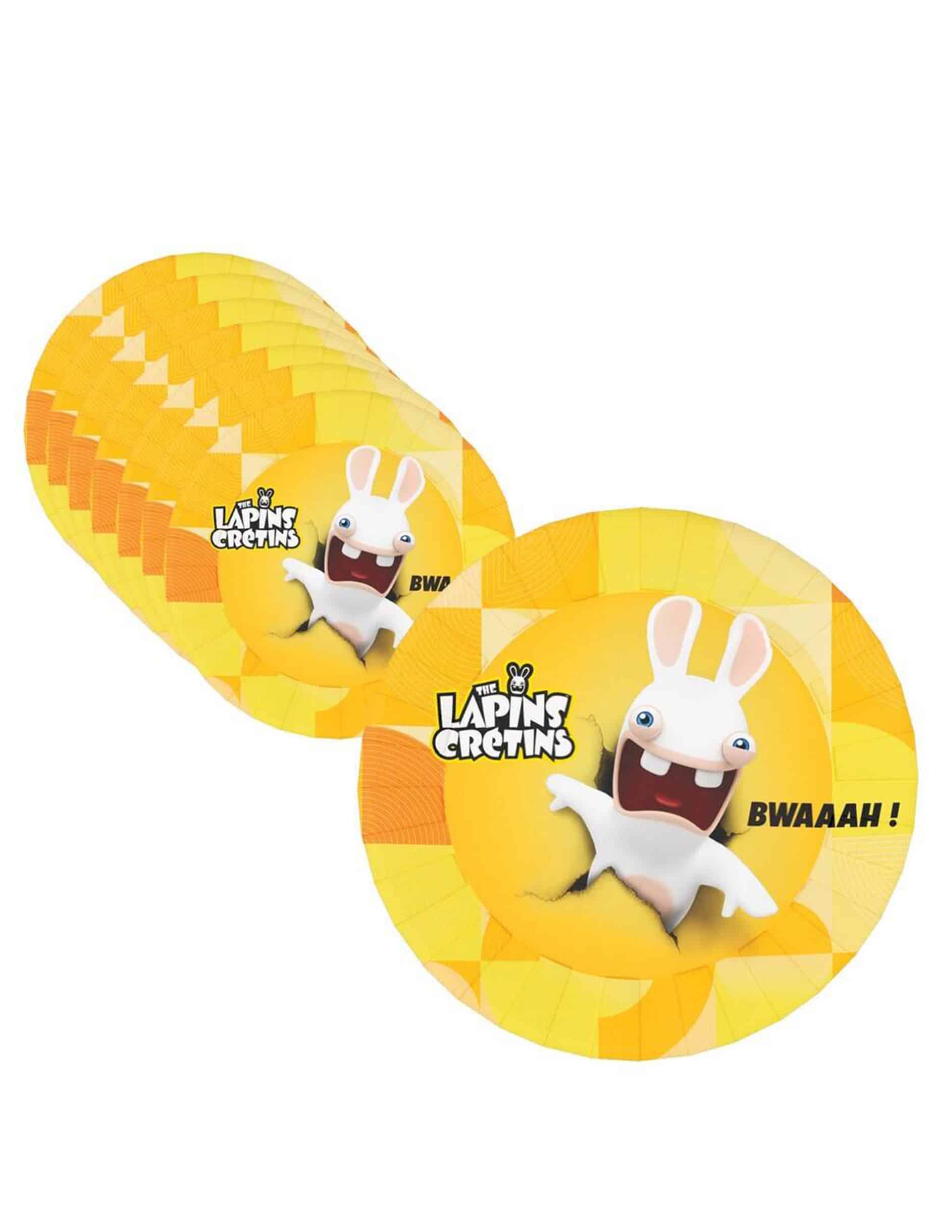 8 Pappteller Raving Rabbids 23 cm