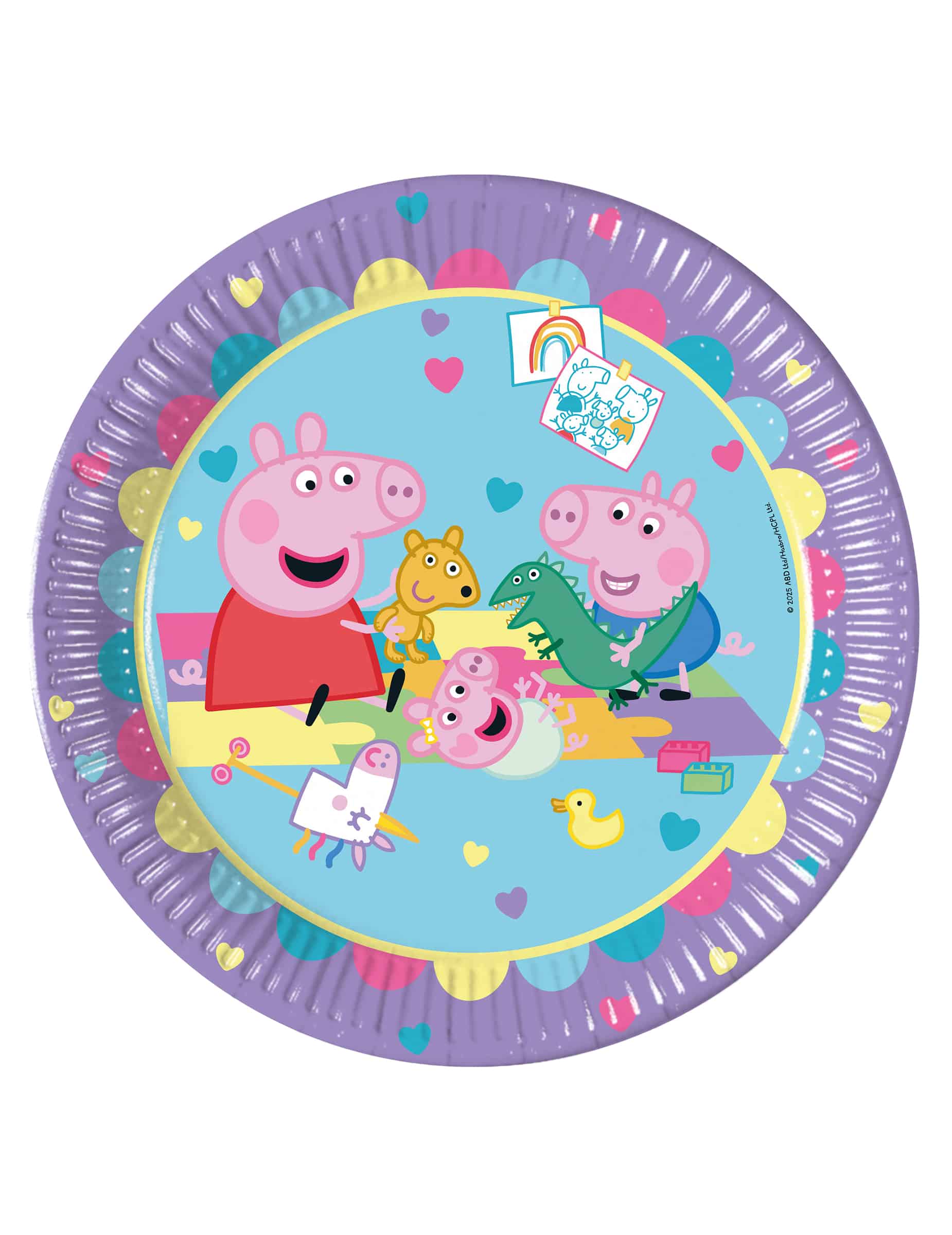 8 Peppa Pig Pappteller 23 cm