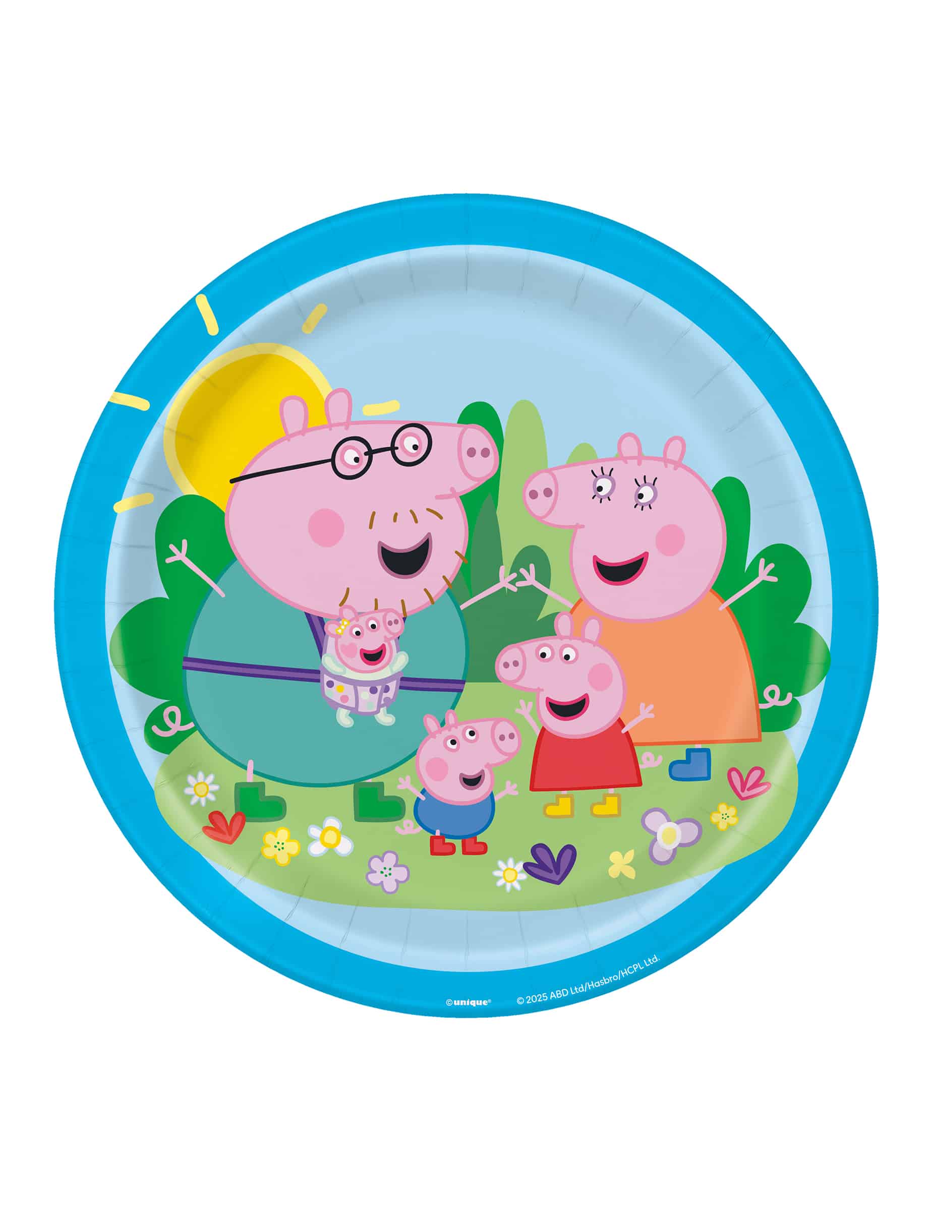 8 Peppa Wutz Pappteller 23 cm
