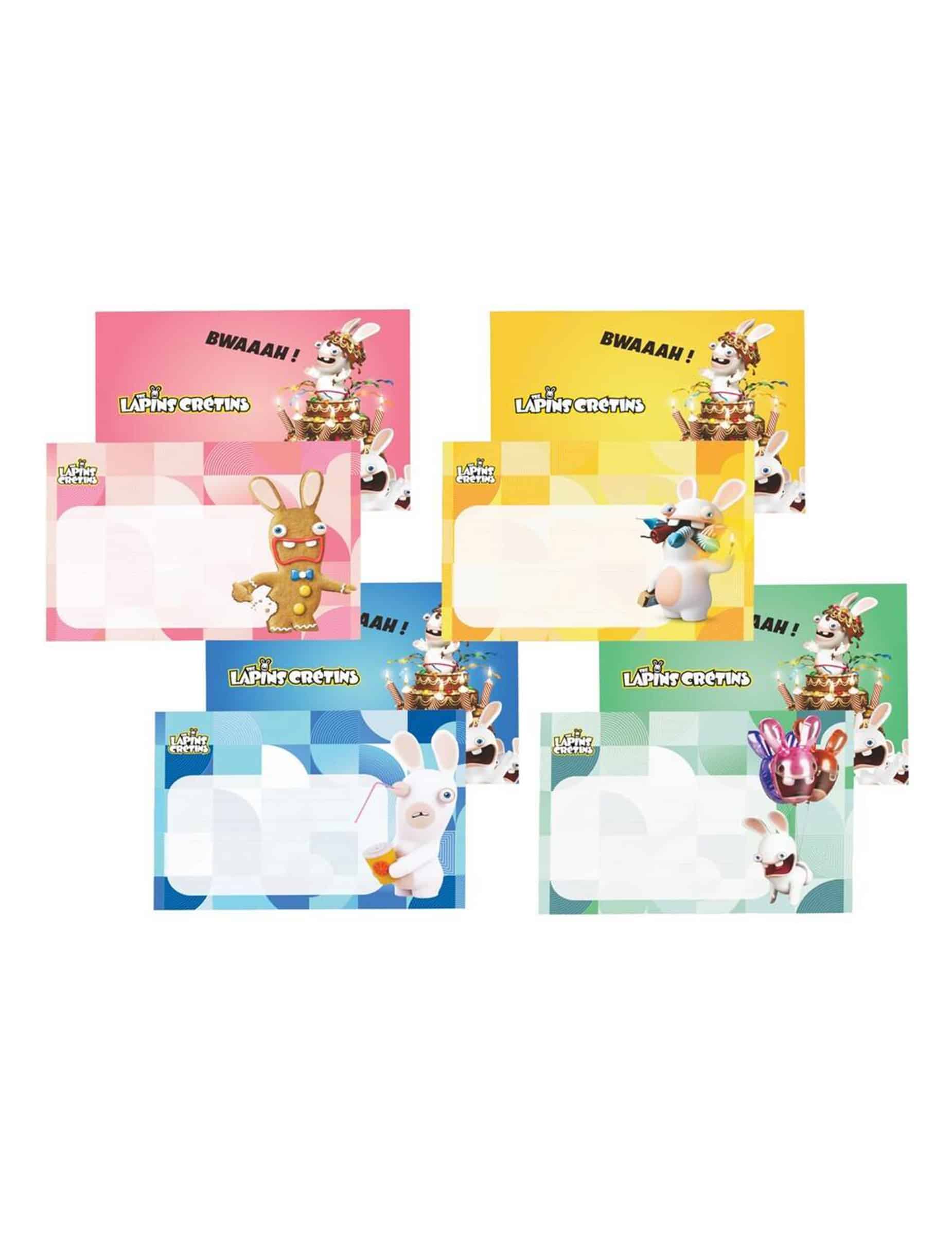 8 Raving Rabbids Einladungen