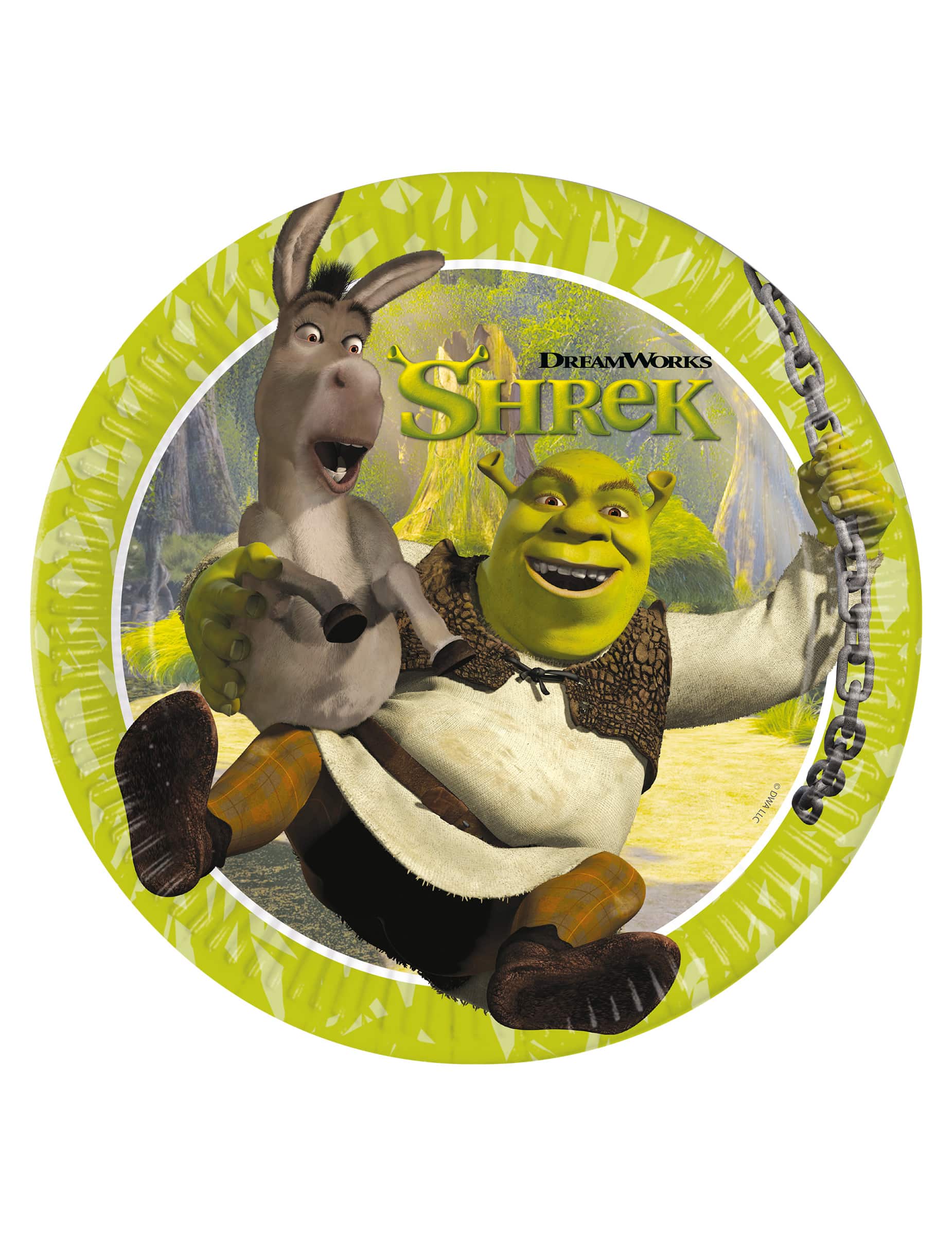 8 Shrek Pappteller 23 cm