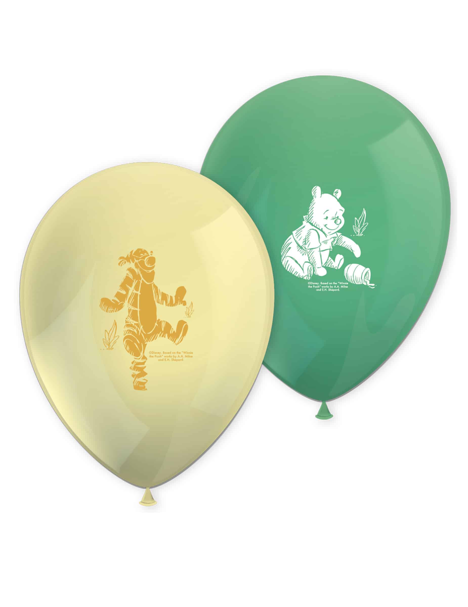 8 Winnie Puuh Luftballons aus Latex