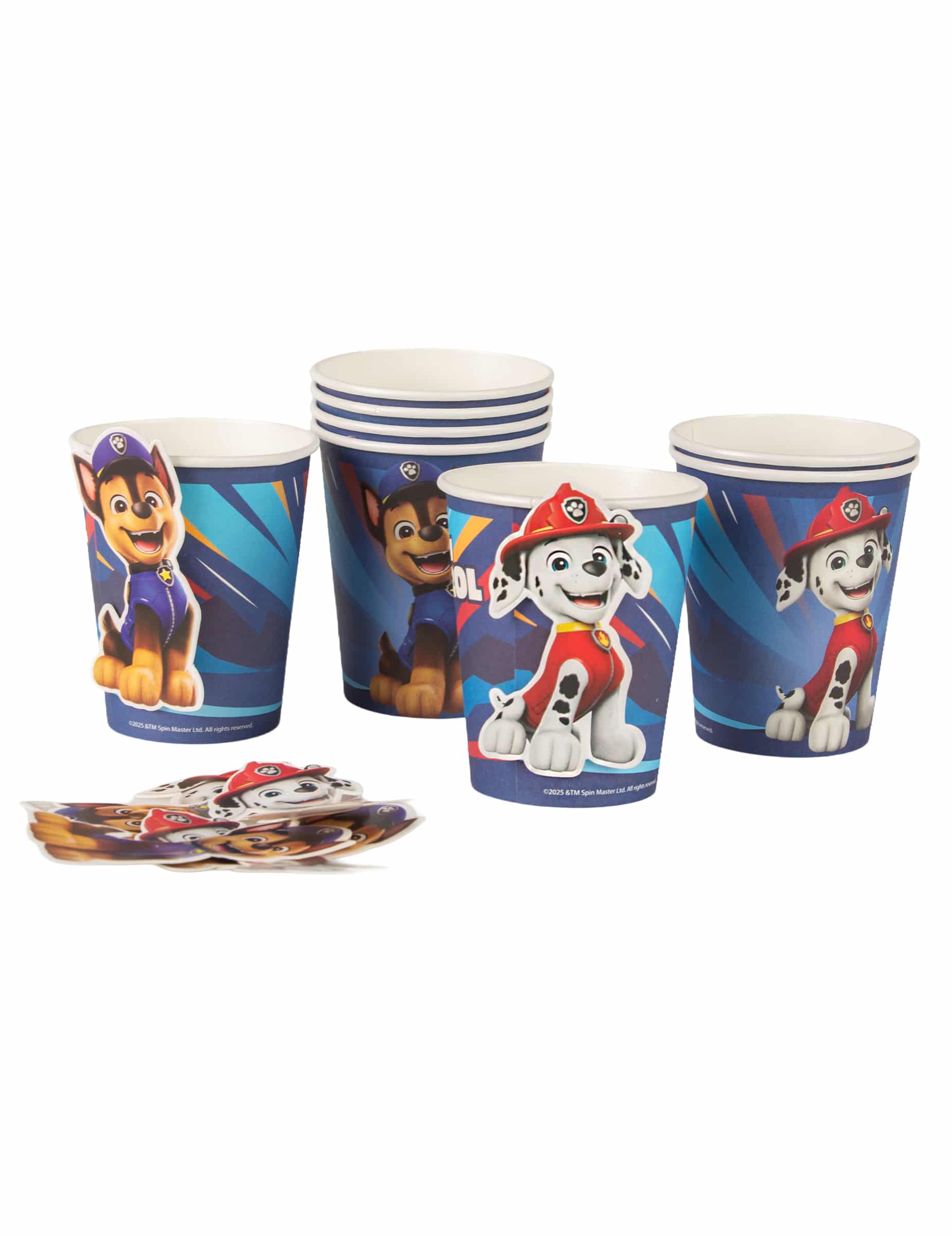 8 blaue Paw Patrol Becher 250ml